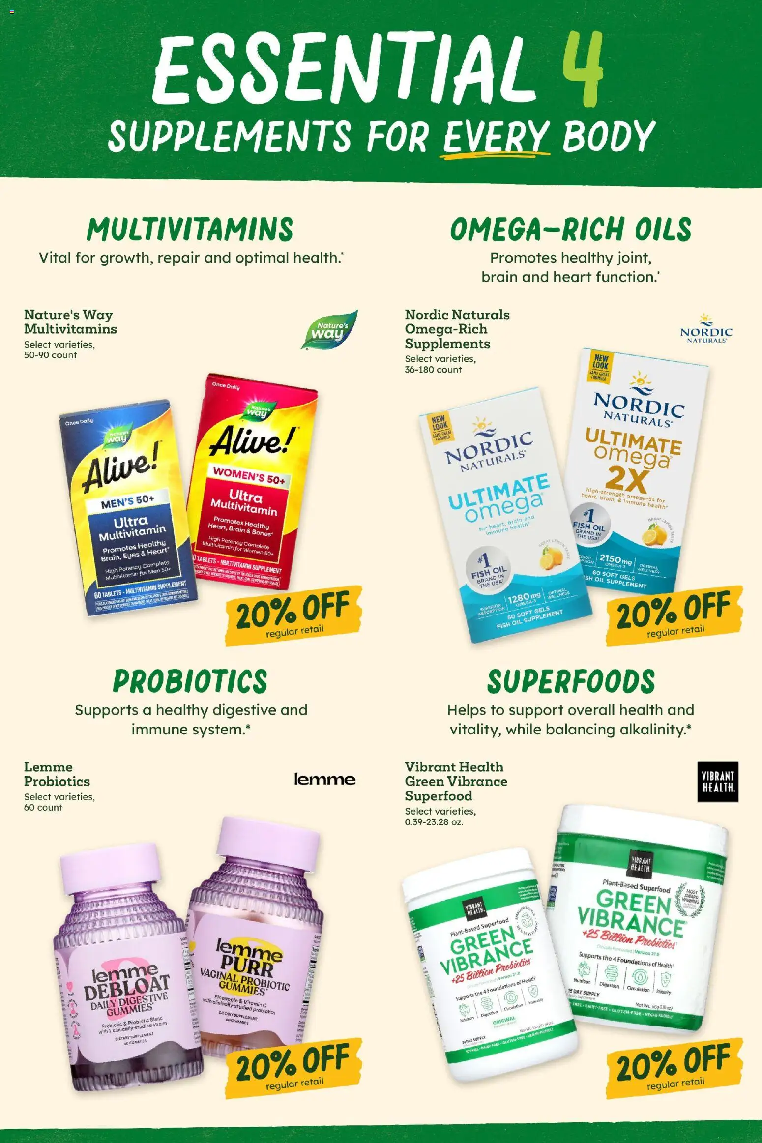 Sprouts Monthly Ad - valid from 27.05.2026 | Page: 30 | Products: Multivitamin, Fish Oil, Oil, Fish