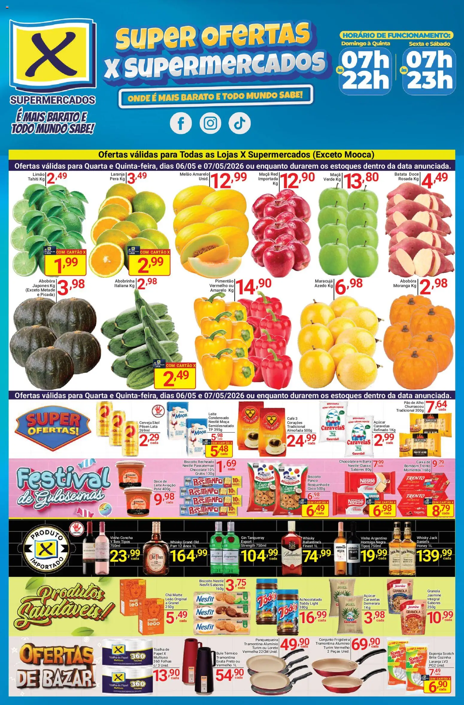 X Supermercados Folheto - válido de 06.05.2026 | Página: 1