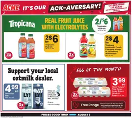Preview of Acme weekly ads valid from 07/10/2026 | Page: 16 | Products: Milk, Juice, Pineapple, Watermelon