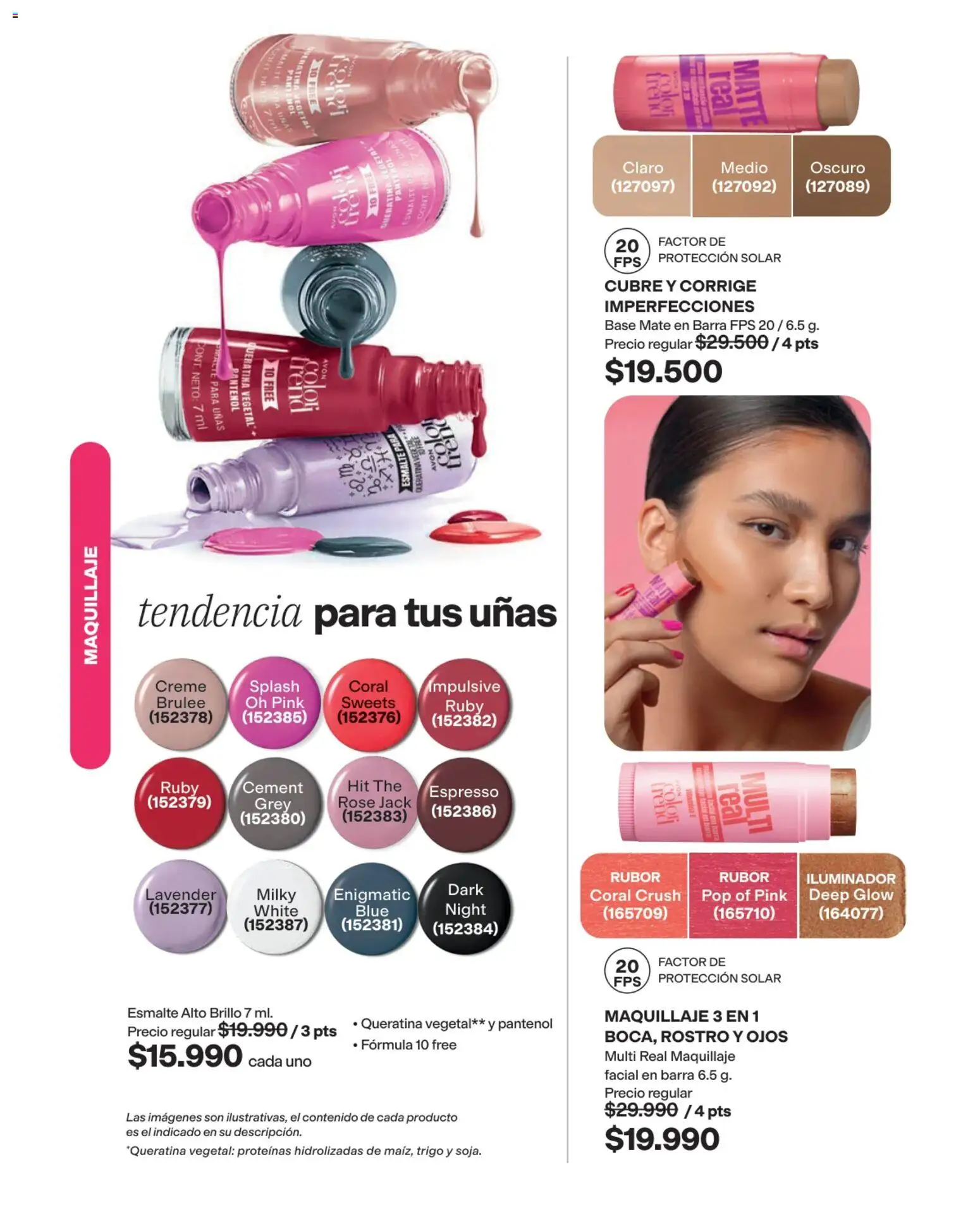 Avon revista - valida desde el 03/08/2026 | Página: 52 | Productos: Iluminador, Rubor, Brillo, Maquillaje