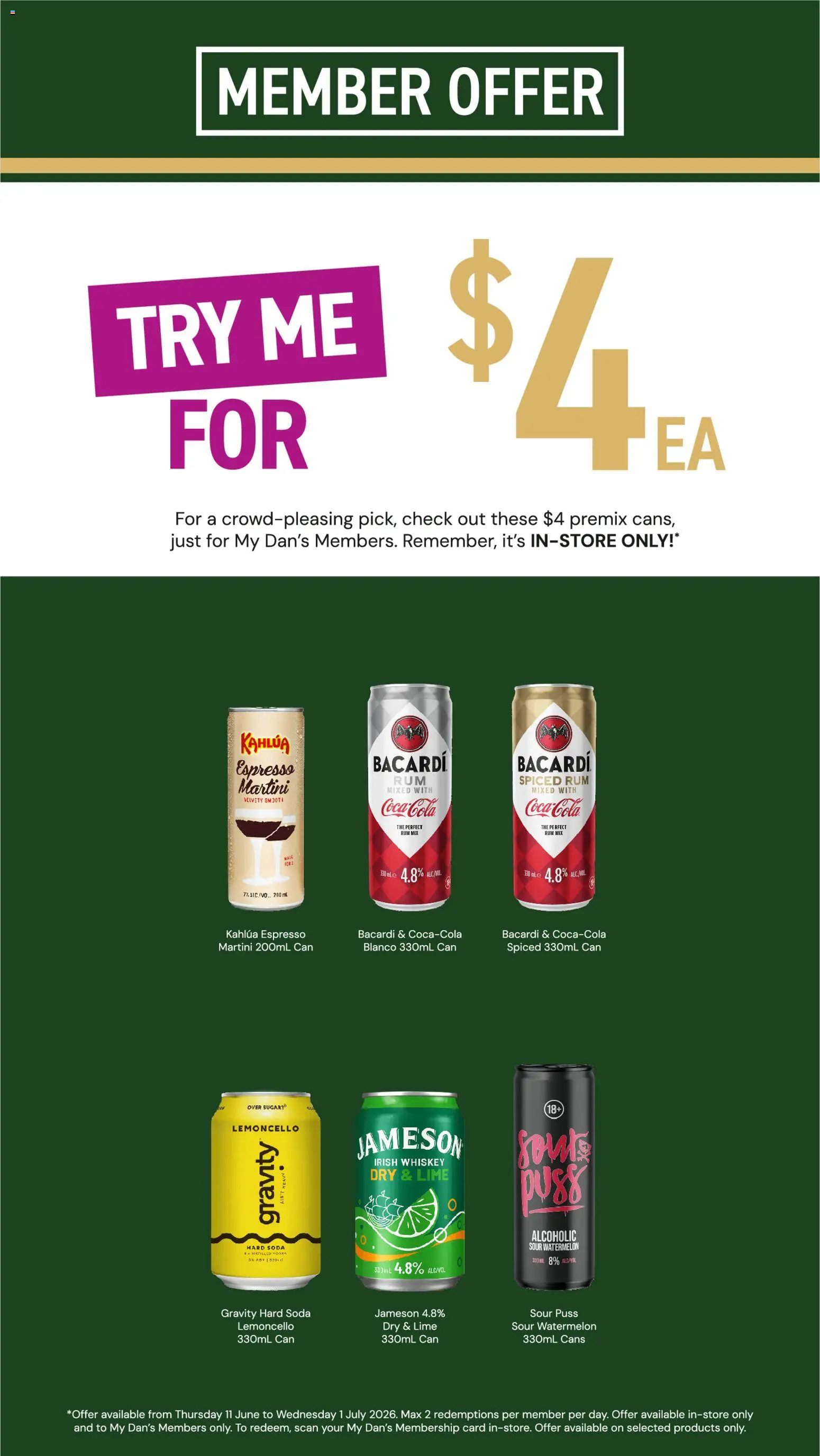 Dan Murphy's catalogue - valid from 11.06.2026 | Page: 32 | Products: Whiskey, Rum, Sugar, Lime