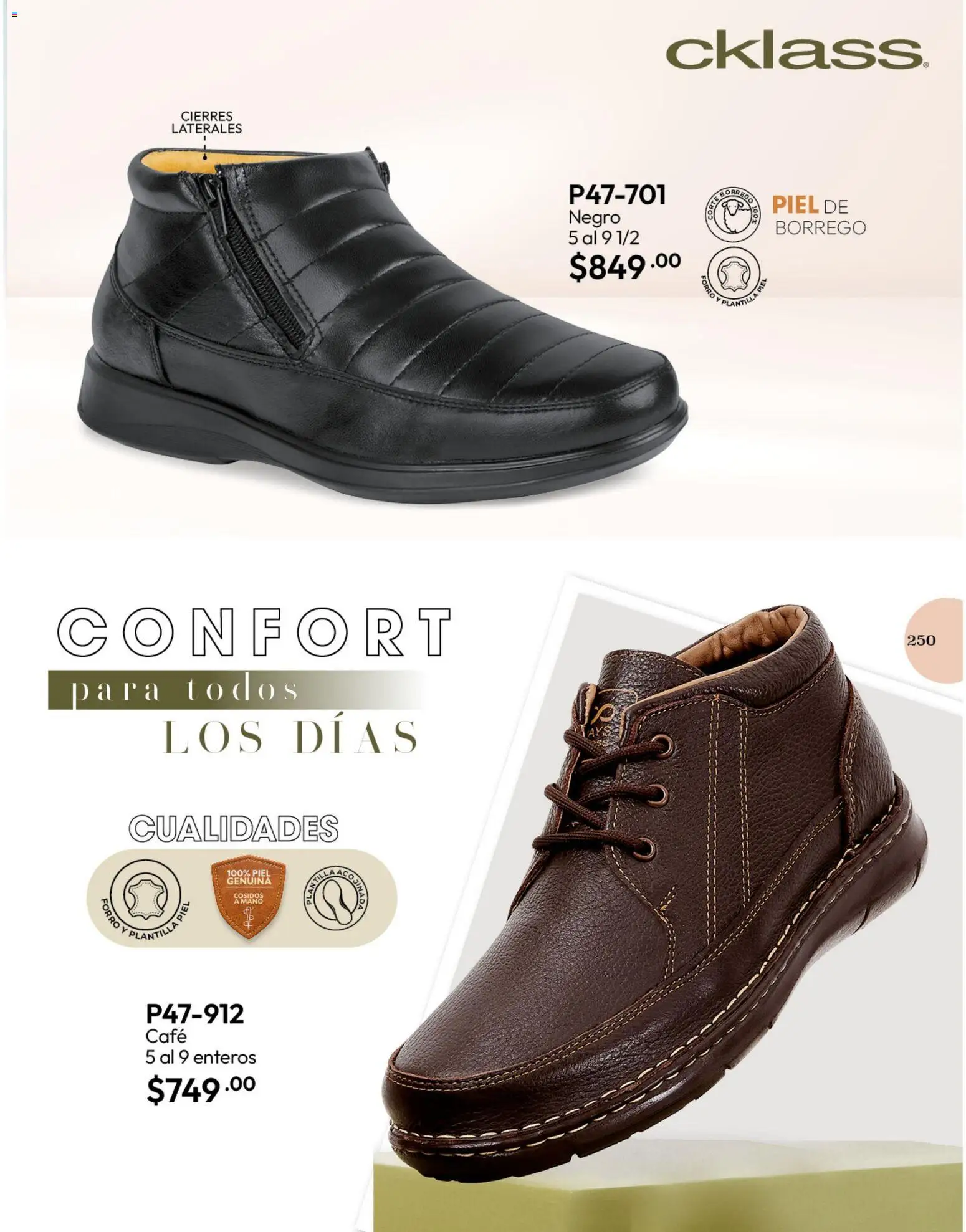 Nuevas ofertas de Cklass válidas en toda la República Mexicana desde el 11/09/2026. ¡Encuentra las mejores ofertas en Cklass catálogo Calzado Invierno! | Página: 262 | Productos: Café