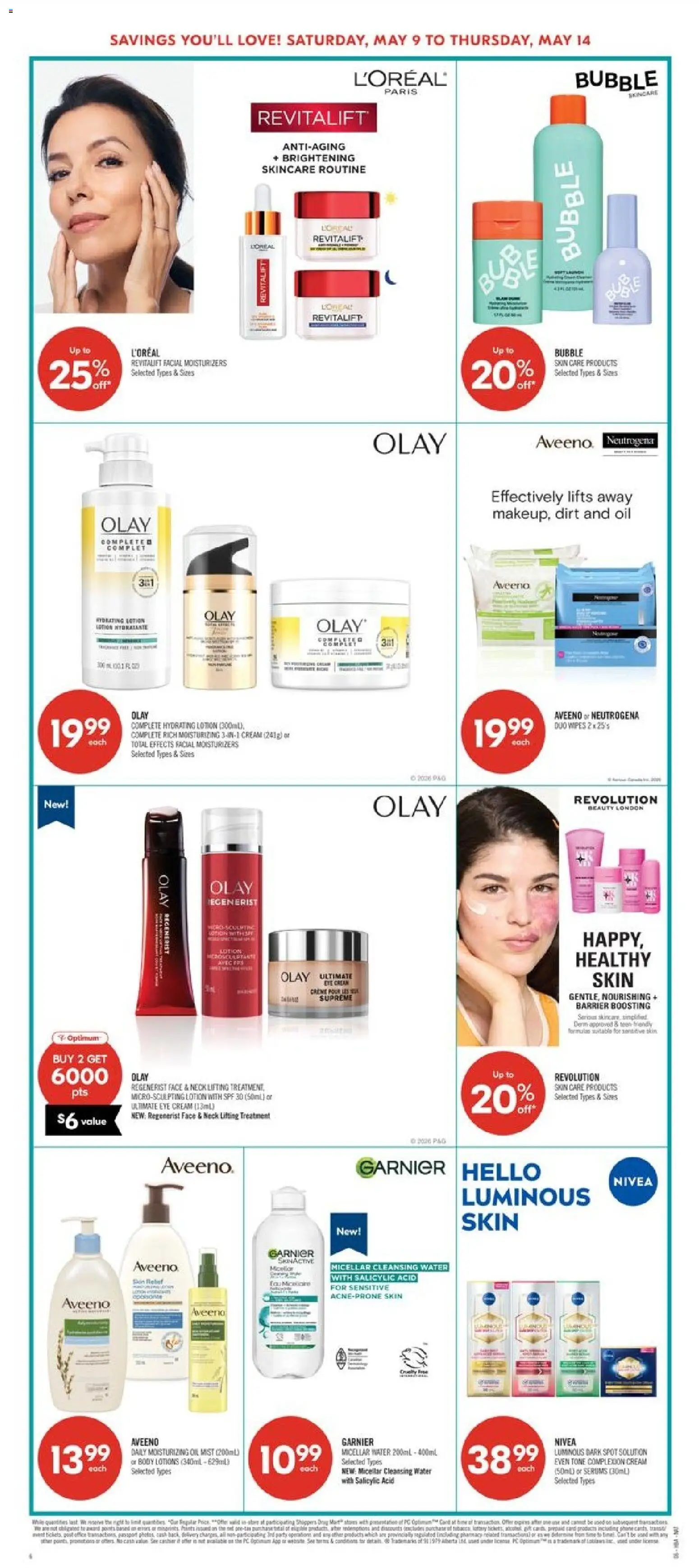 Shoppers flyer valid from 08.05.2026 | Page: 11 | Products: Cream, Micellar water, Oil
