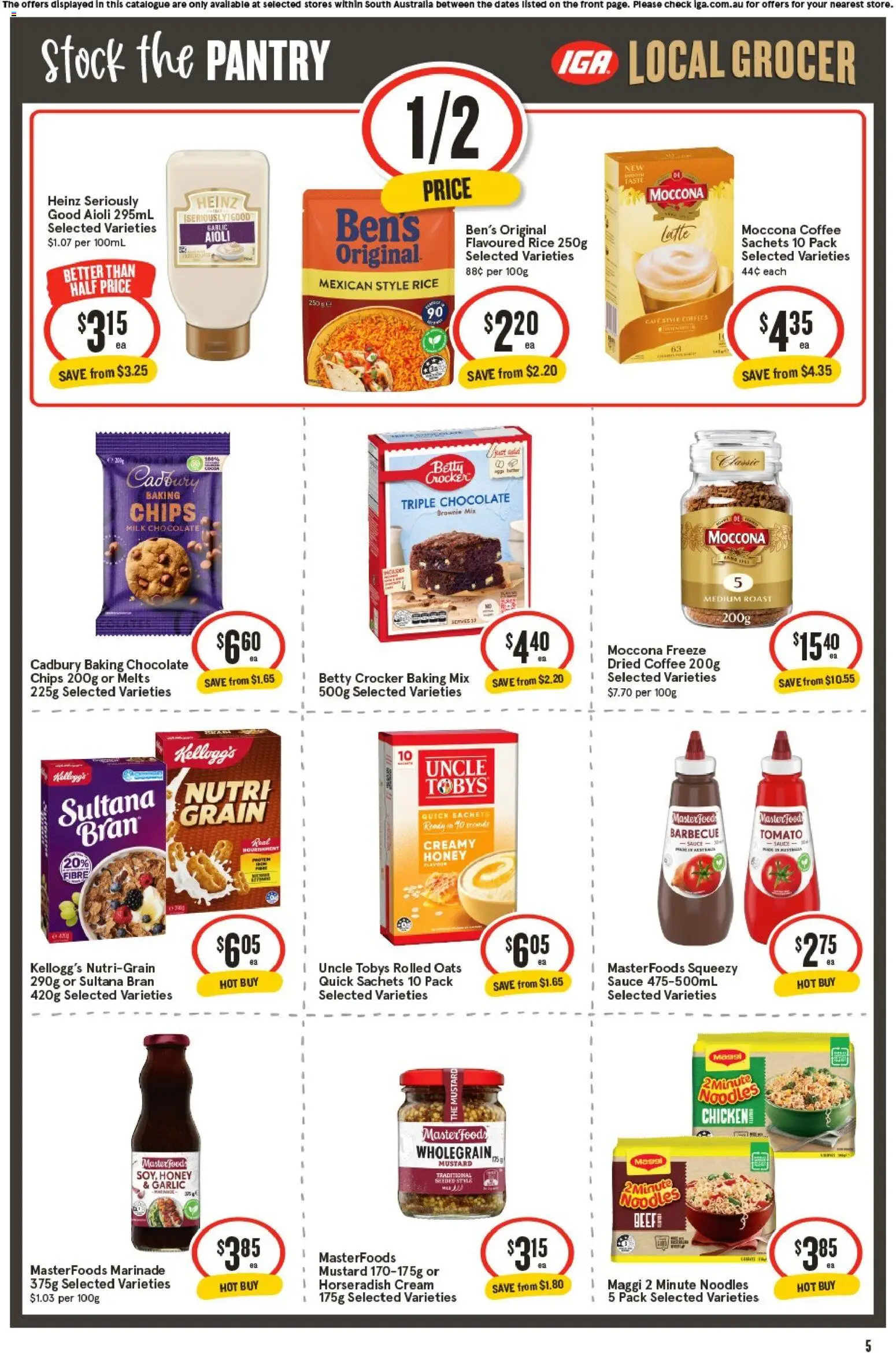 IGA catalogue - valid from 02/09/2026 | Page: 6 | Products: Coffee, Chicken, Mustard, Moccona