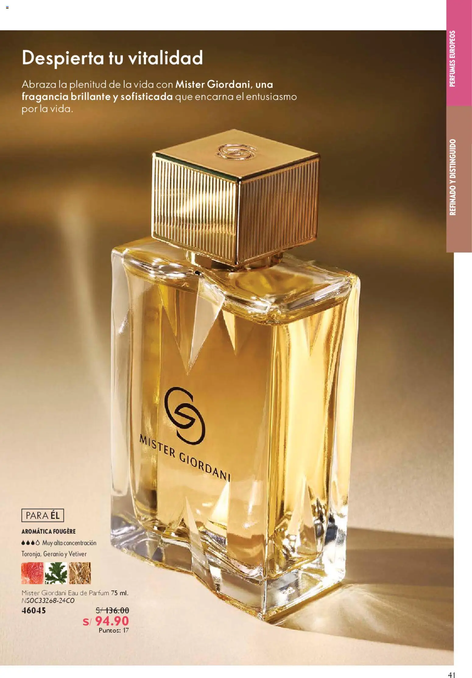 Catálogo Oriflame válido desde 28/03/2026 | Página: 41 | Productos: Perfumes, Fragancia