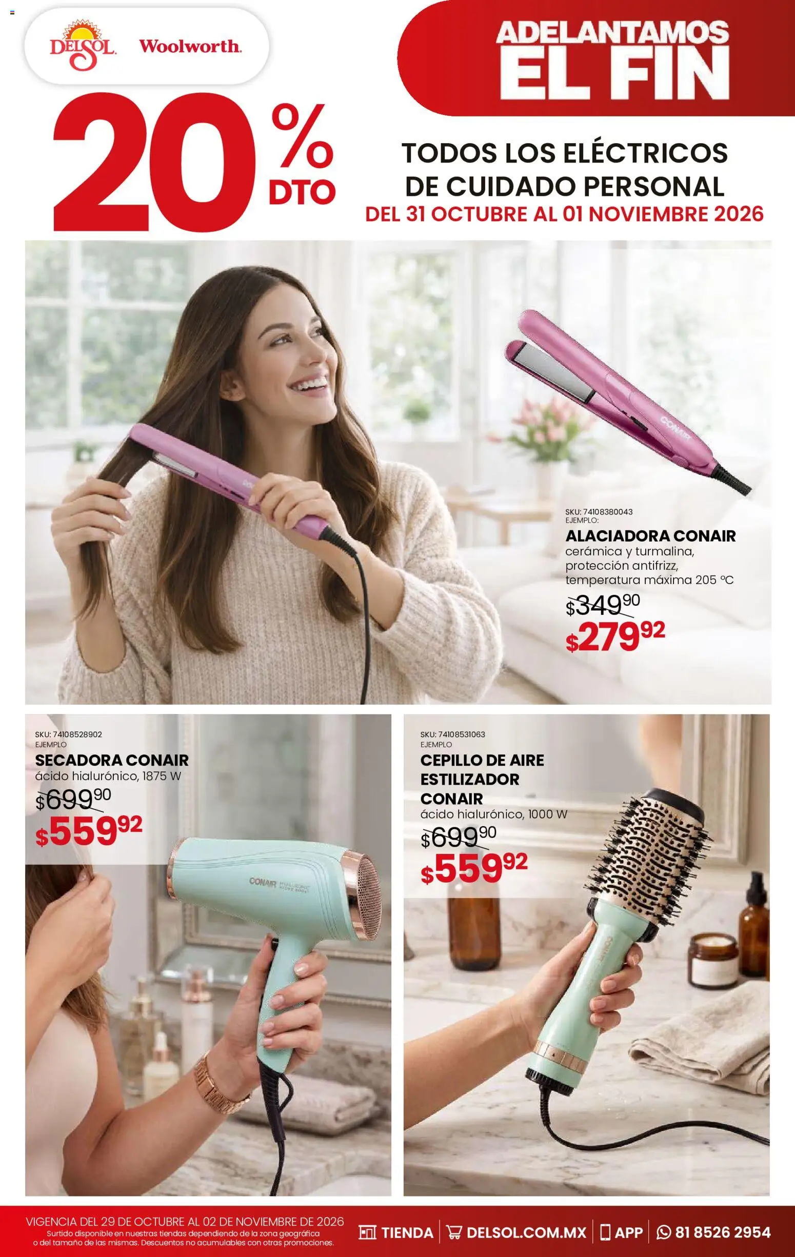 Nuevas ofertas de Del Sol y Woolworth válidas en toda la República Mexicana desde el 29/10/2026. ¡Encuentra las mejores ofertas en Del Sol y Woolworth Buen Fin! | Página: 14