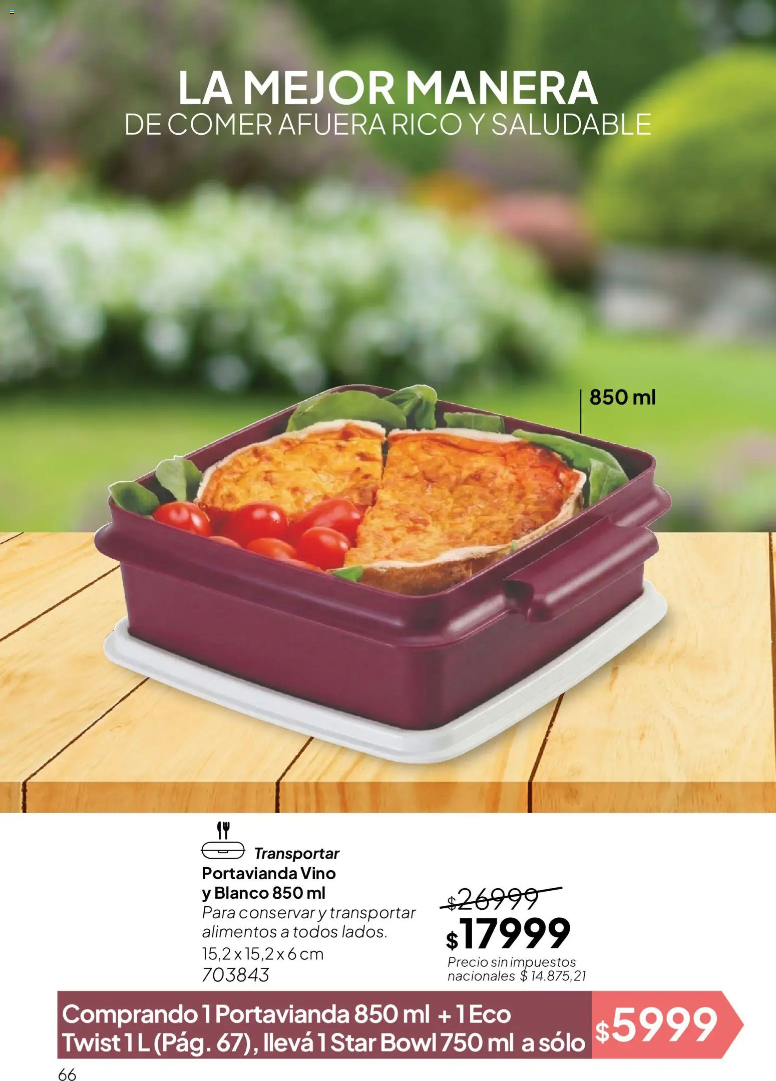 Tupperware Folleto │ válido desde el 01/09/2026 | Página: 67 | Productos: Bowl, Alimentos, Vino