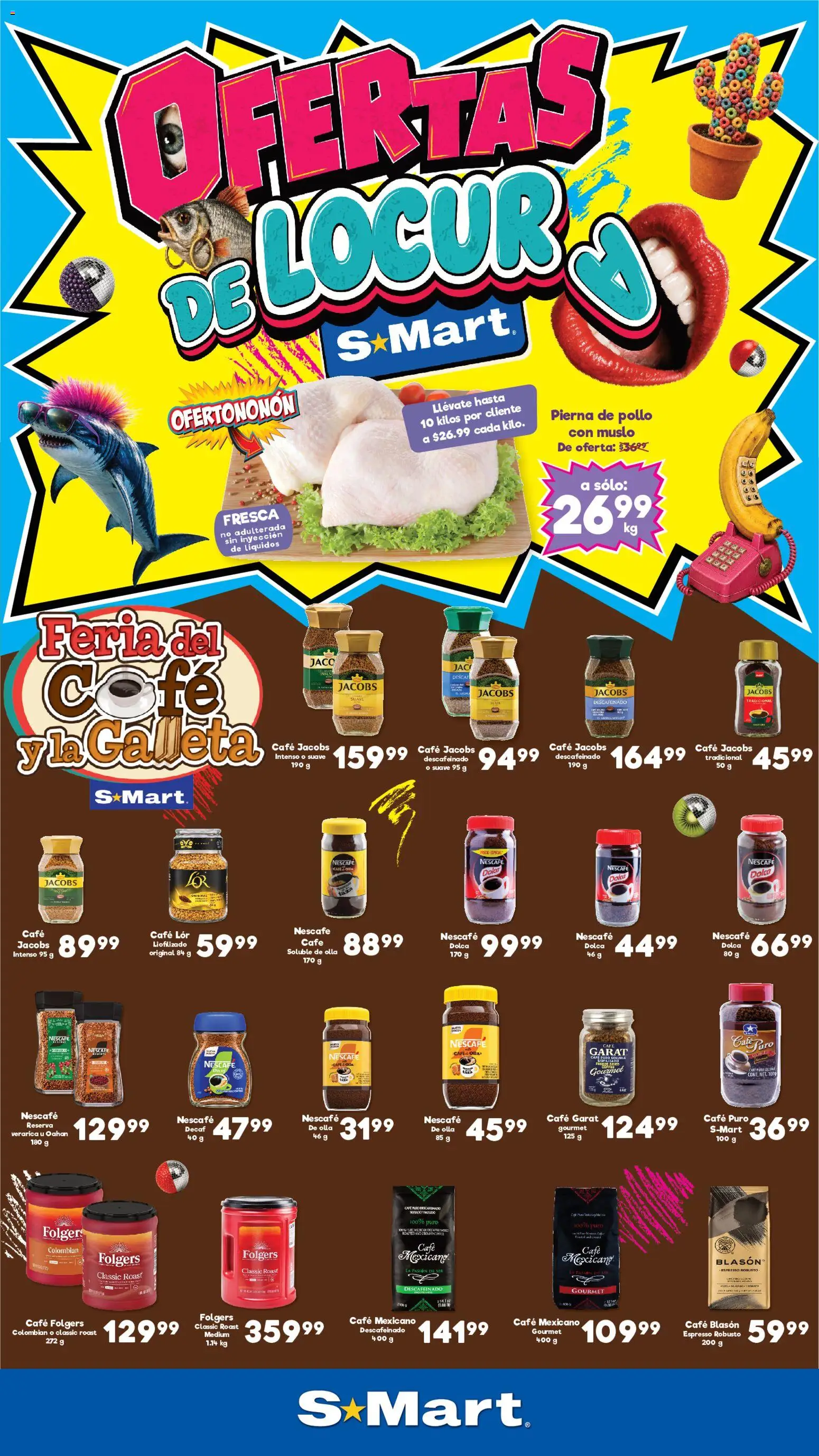 Nuevas ofertas de S-Mart válidas en toda la República Mexicana desde el 09/10/2026. ¡Encuentra las mejores ofertas en S-Mart folleto Ofertas de feria Juárez! | Página: 1