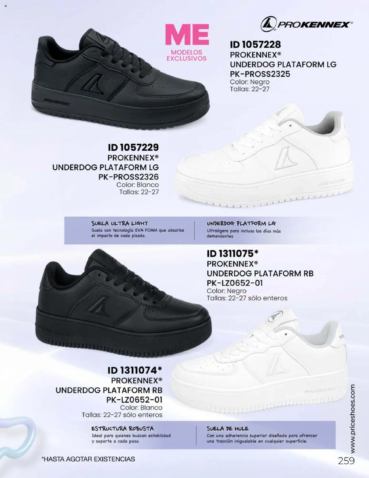 Nuevas ofertas de Price Shoes válidas en toda la República Mexicana desde el 06.05.2026. ¡Encuentra las mejores ofertas en Price Shoes catálogo Todo en uno! | Página: 259