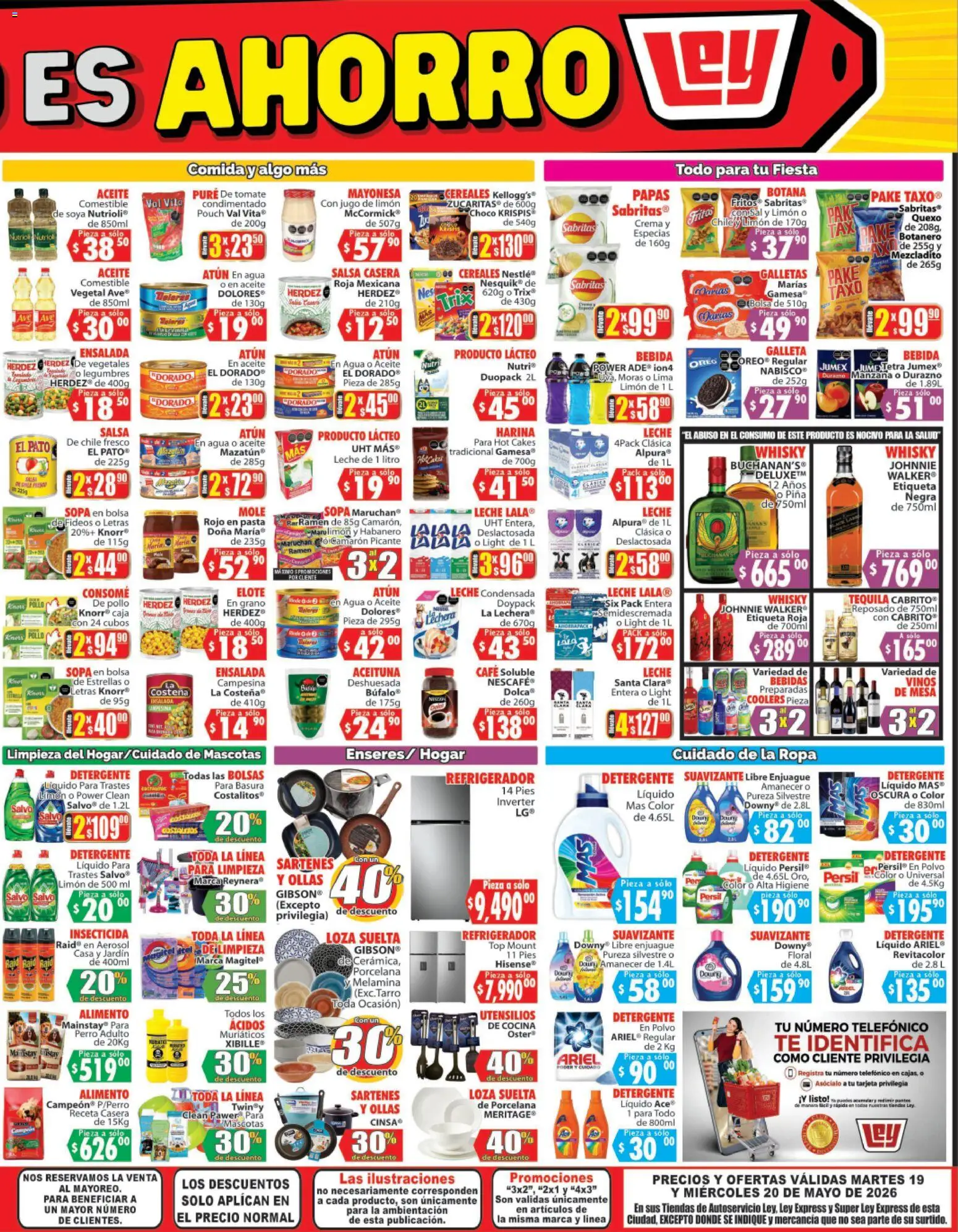 Nuevas ofertas de Casa Ley válidas en toda la República Mexicana desde el 19.05.2026. ¡Encuentra las mejores ofertas en Casa Ley folleto Autoservicio La Paz, BCS! | Página: 4 | Productos: Mayonesa, Lima, Jugo, Pure de Tomate