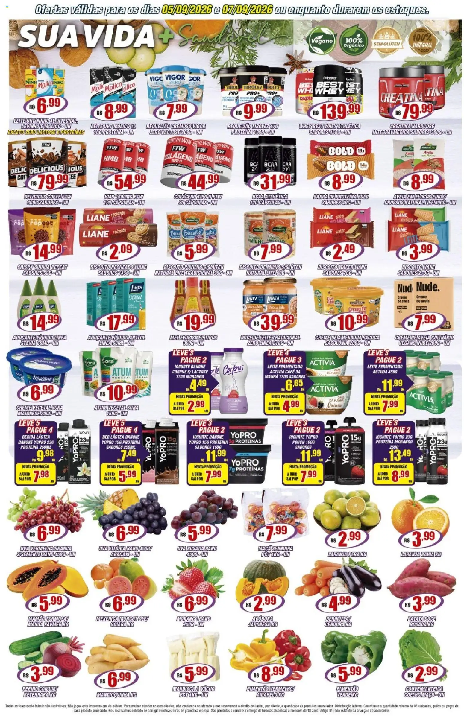 Violeta Supermercados Folheto - válido de 05/09/2026 | Página: 4 | Produtos: Mexerica, Uva, Doce, Avelã