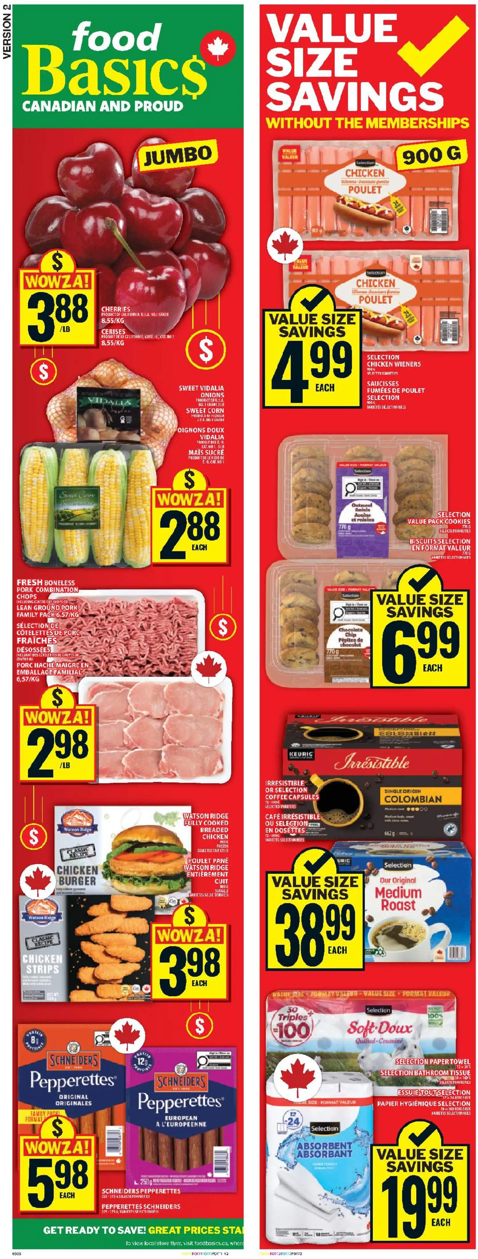 Food Basics flyer valid from 21.05.2026 | Page: 2 | Products: Cookies, Ridge, Chicken, Pork