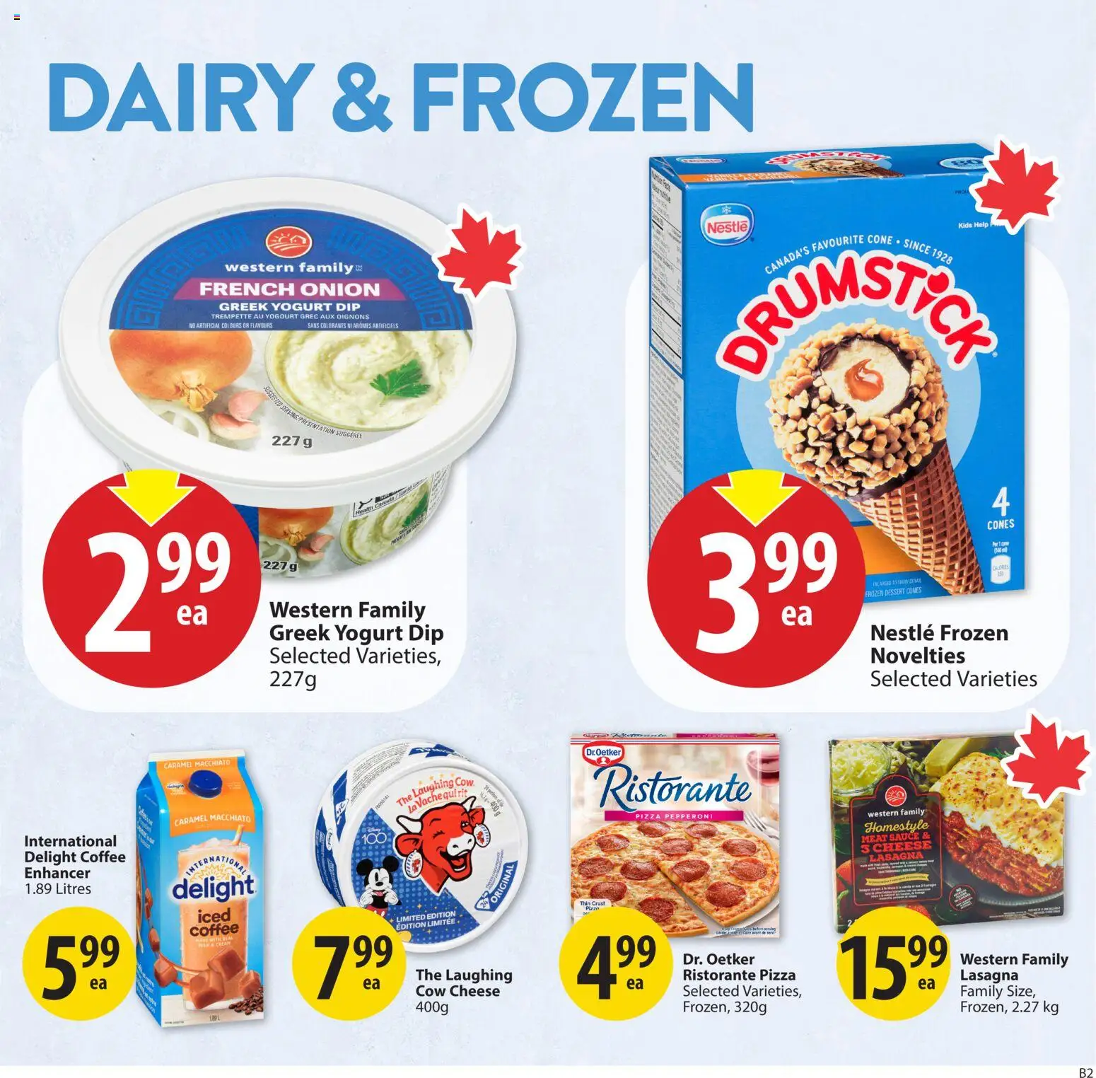 Save on foods flyer valid from 04.06.2026 | Page: 18 | Products: Cream, Milk, Cheese, Coffee
