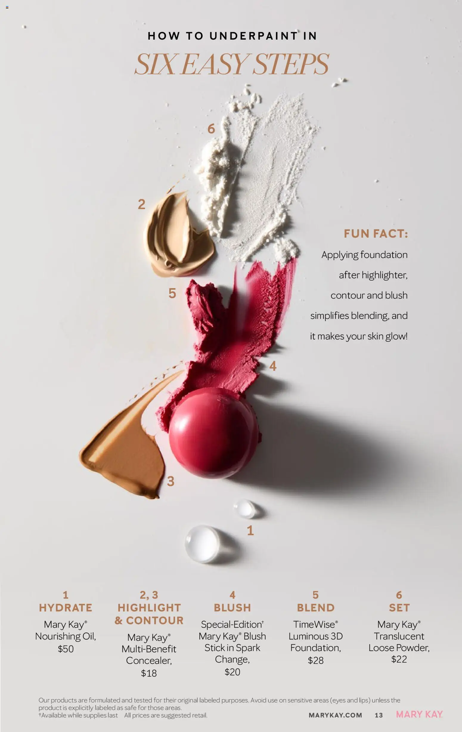 Mary Kay The Look Summer 2026 - valid from 16.05.2026 | Page: 13 | Products: Safe, Foundation, Blush