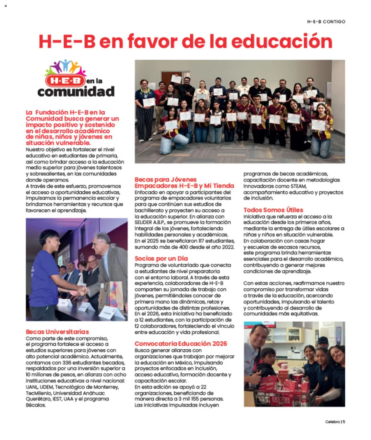Nuevas ofertas de H-E-B válidas en toda la República Mexicana desde el 01/07/2026. ¡Encuentra las mejores ofertas en H-E-B folleto Celebra! | Página: 5