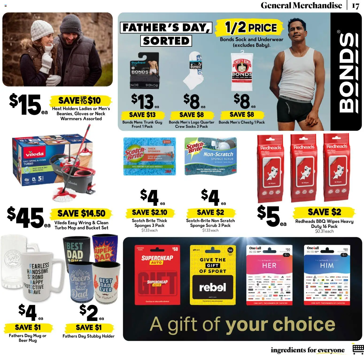 Drakes catalogue - valid from 02/09/2026 | Page: 17 | Products: Bucket, Scrub, Socks, Scotch