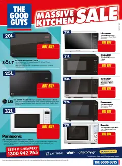 Preview of The Good Guys MKS - valid from 09/07/2026 | Page: 7 | Products: Door, Oven, Microwave, Screen