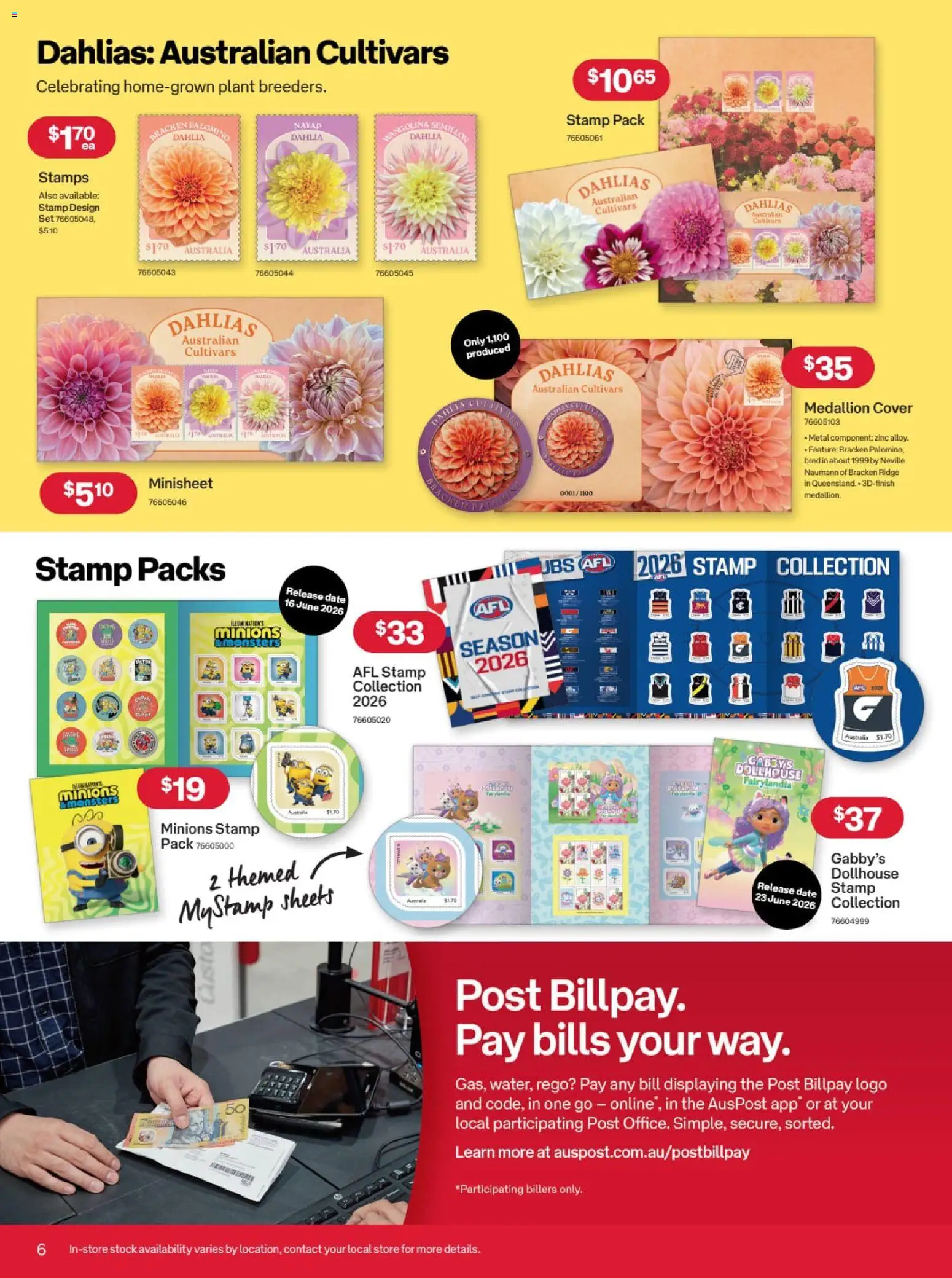 Australia Post catalogue - valid from 27.05.2026 | Page: 6 | Products: Plant, Date, Zinc