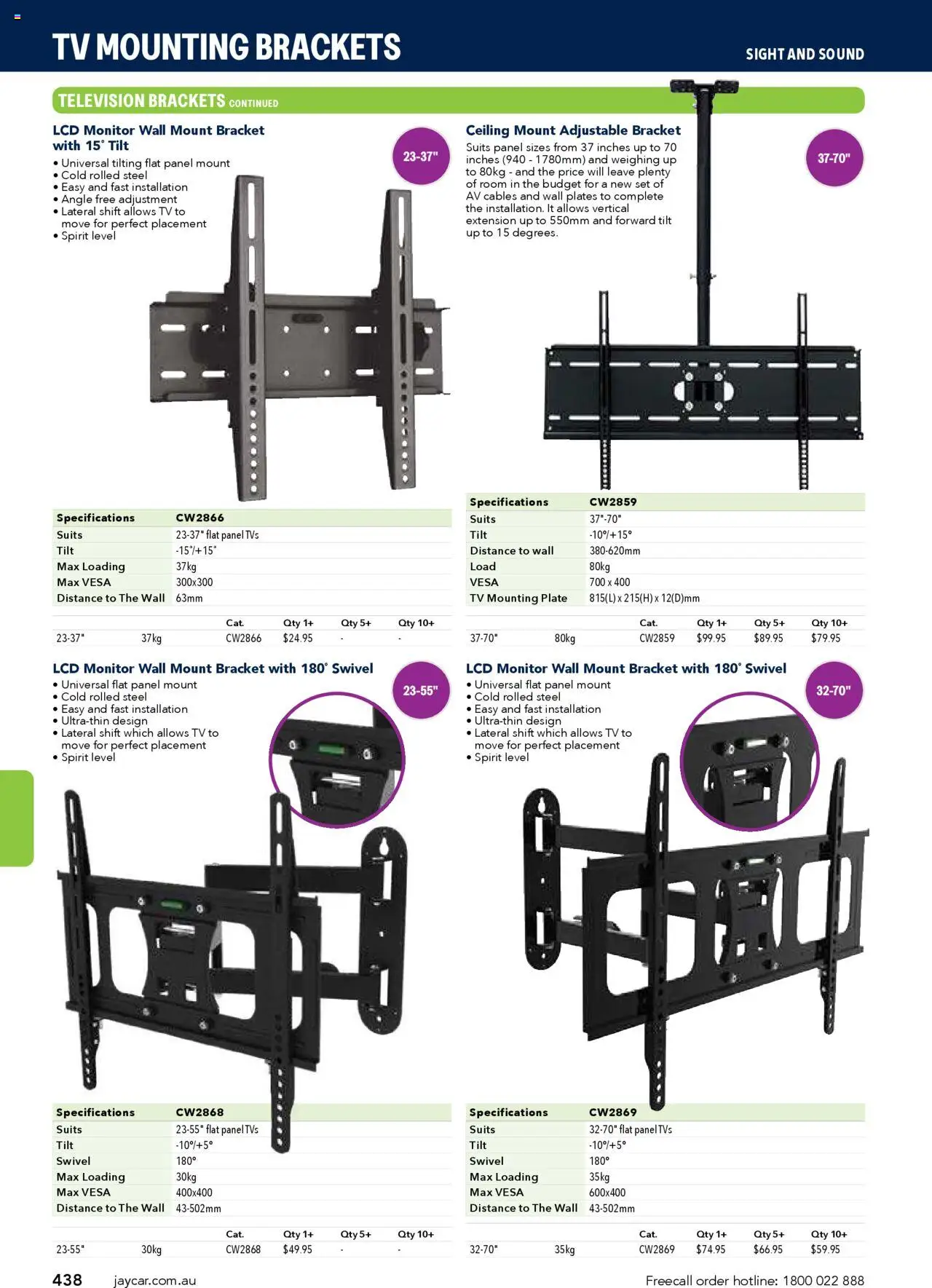 Jaycar catalogue - valid from 09/07/2025 | Page: 438 | Products: Monitor, Tv, Television
