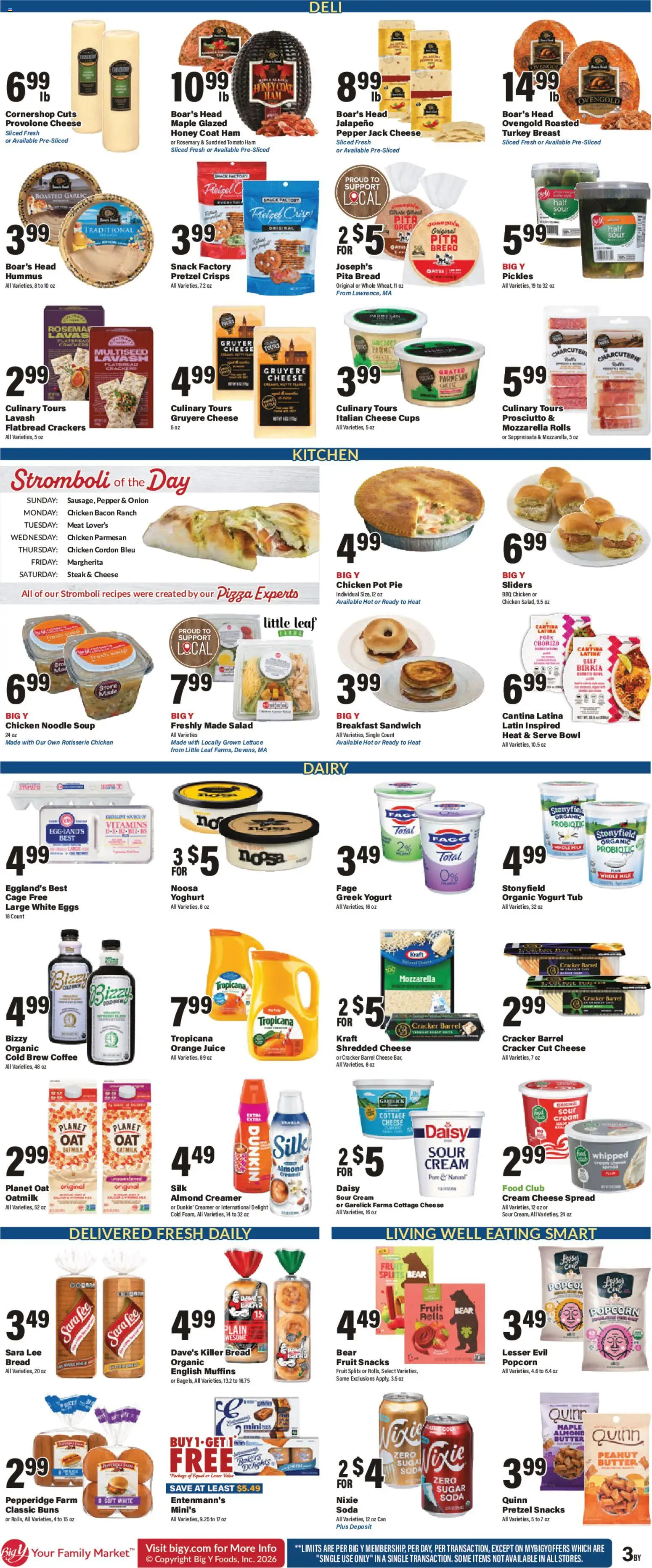 Big Y Weekly Ad - valid from 09/17/2026 | Page: 5 | Products: Honey, Bread, Ham, Tomato