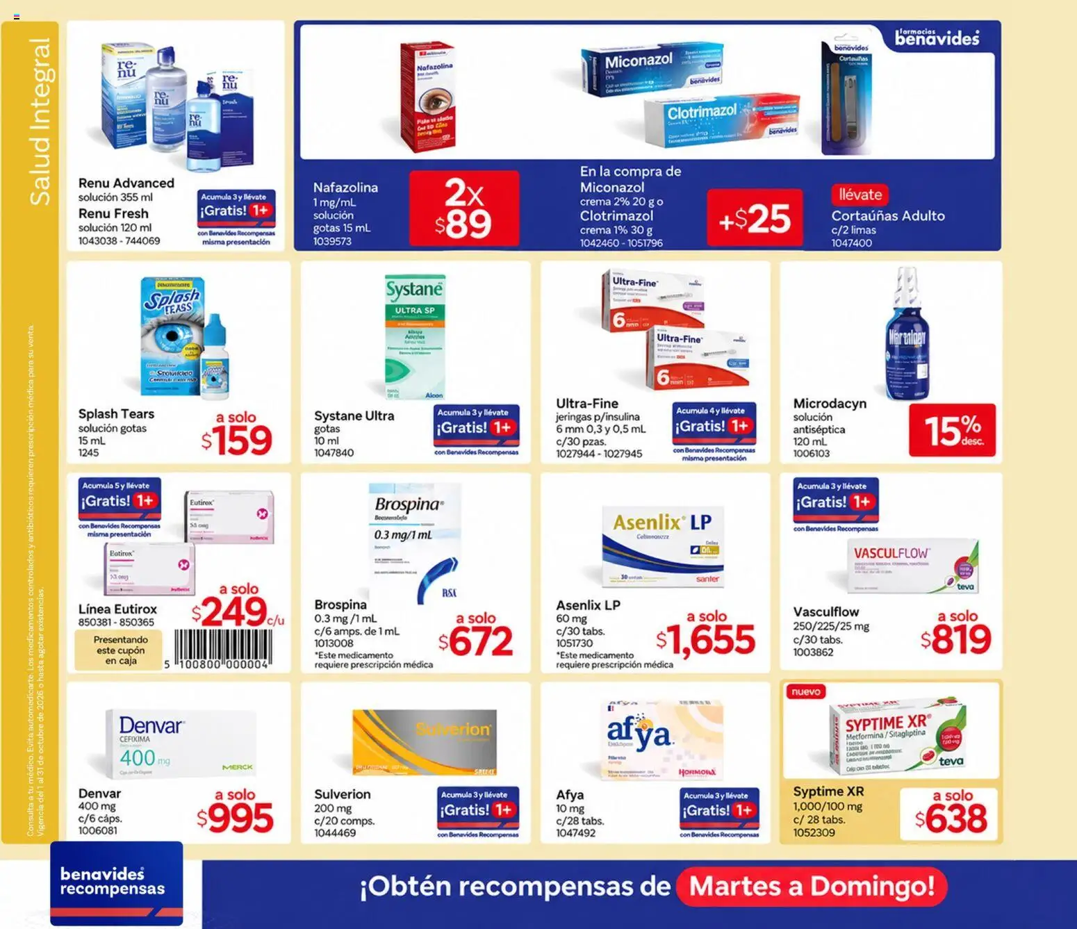 Catálogo Farmacia Benavides - Página 14 - Ofertas válidas hasta el 30 de octubre de 2026