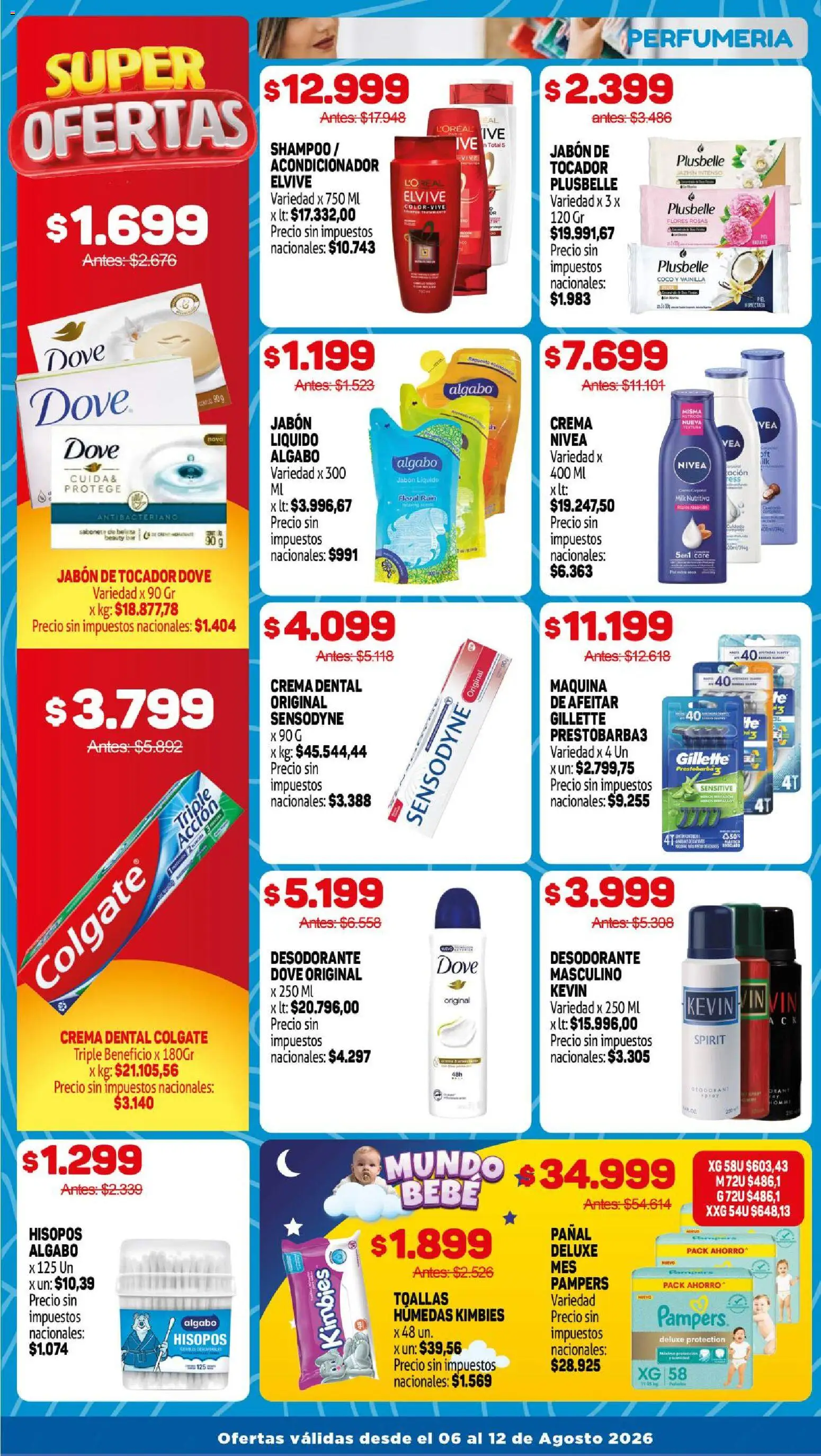 Makro ofertas │ válido desde el 06/08/2026 | Página: 13 | Productos: Toallas, Flores, Acondicionador, Huevo