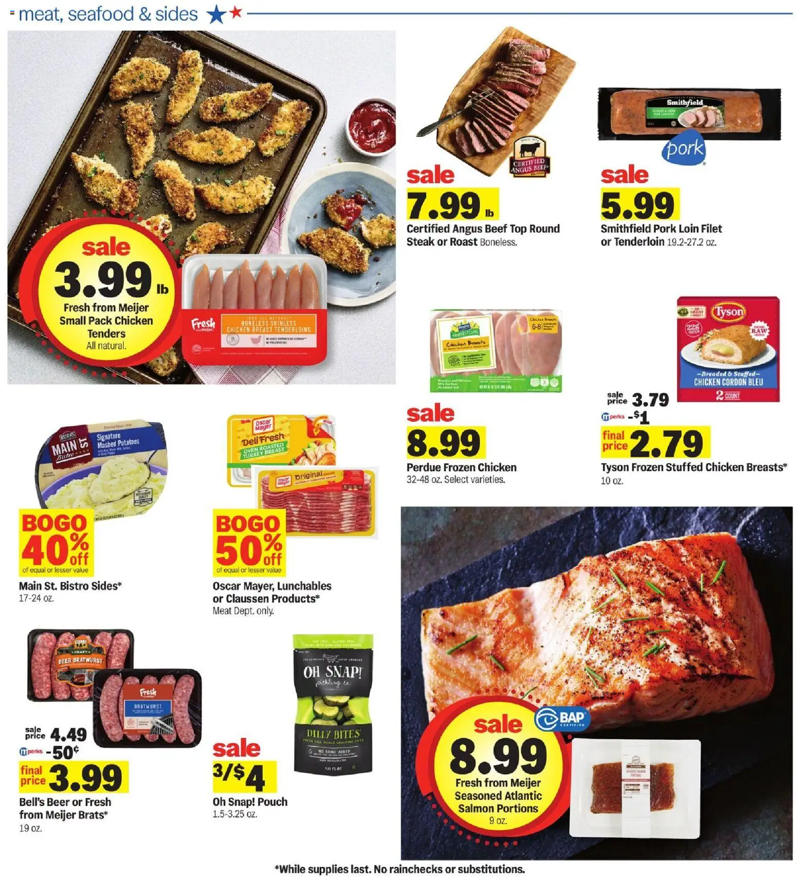 Meijer Weekly Ad - valid from 08/19/2026 | Page: 5 | Products: Beer, Beef, Salmon, Oven