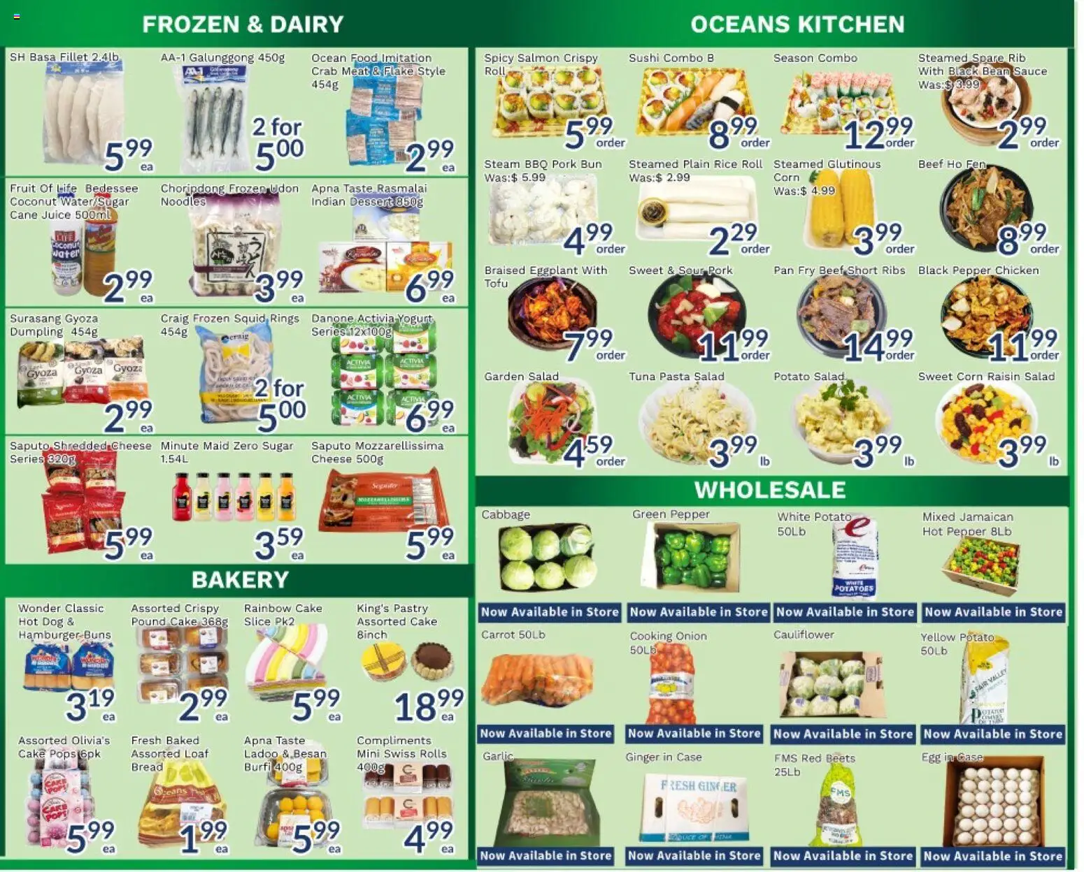Oceans flyer valid from Jul 17, 2026 | Page: 4 | Products: Noodles, Carrot, Case, Yogurt