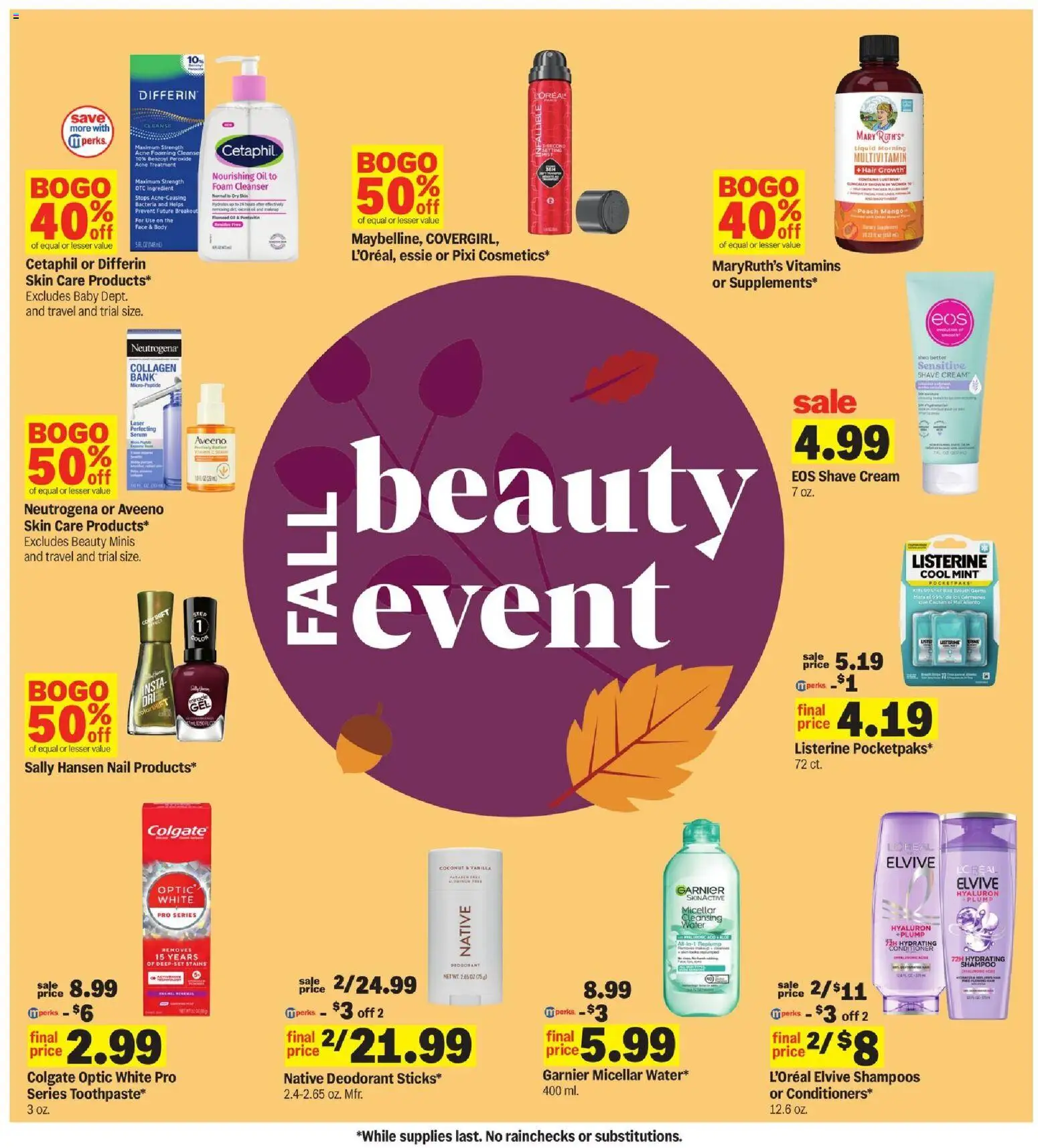 Meijer Weekly Ad - MI - valid from 09/23/2026 | Page: 30 | Products: Shampoo, Oil, Peach, Foam