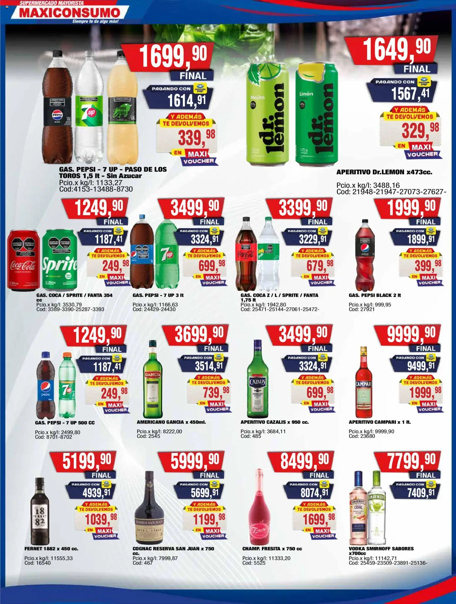 Maxiconsumo ofertas │ válido desde el 18.05.2026 | Página: 18 | Productos: Vodka, Azucar, Limón, Té