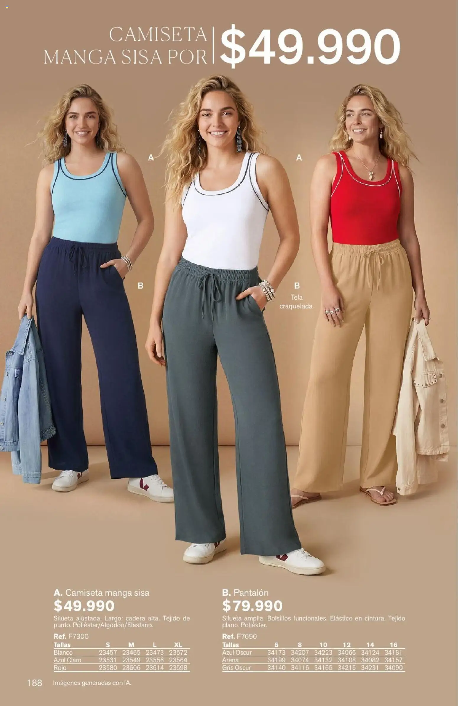 Leonisa revista - valida desde el 04/08/2026 | Página: 188 | Productos: Camiseta, Camiseta manga sisa