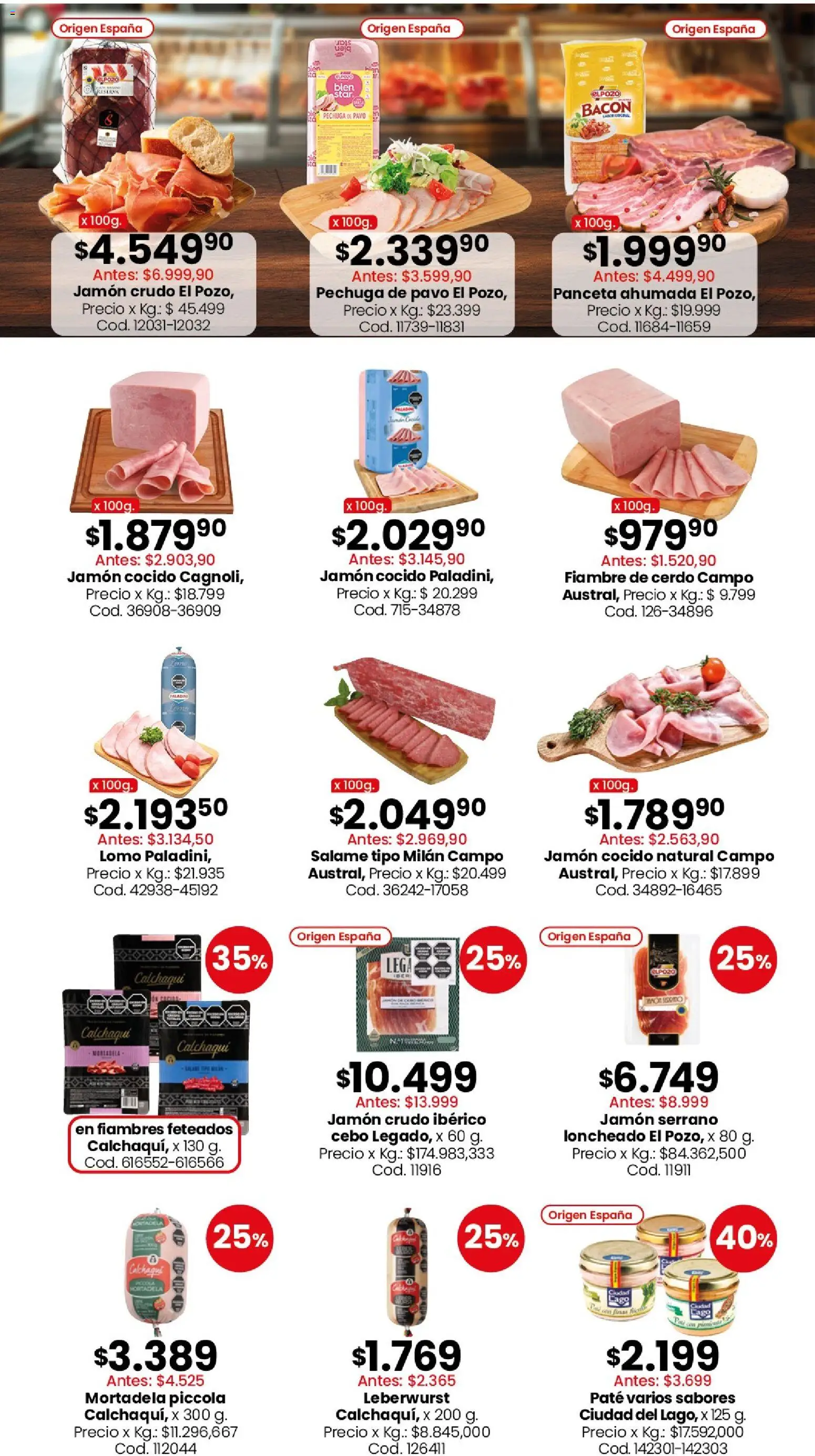 Coto - Carnes, verduras, pescadería, frescos y elaborados │ válido desde el 15.06.2026 | Página: 10 | Productos: Jamón cocido, Panceta, Paté, Cerdo