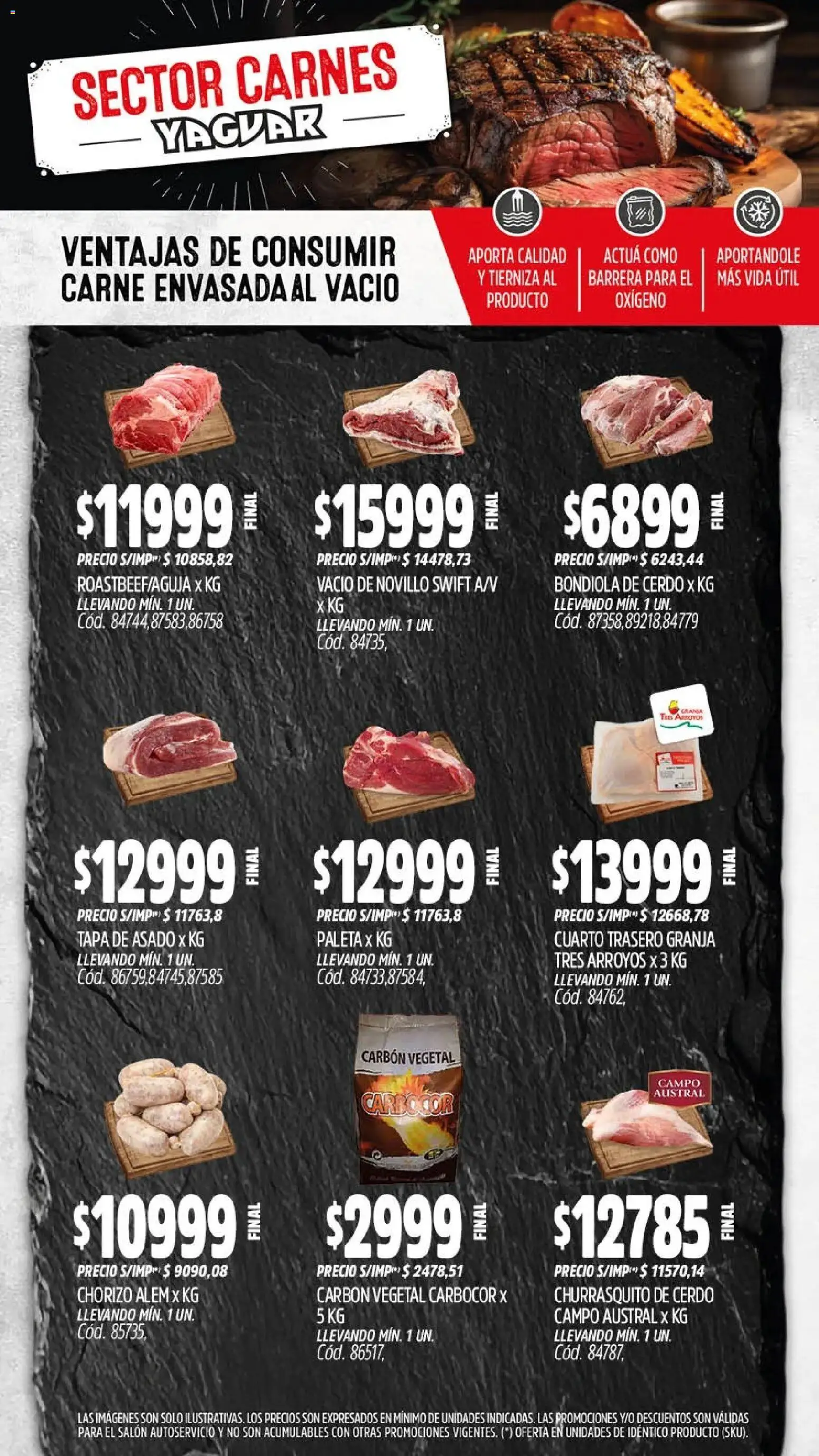 Yaguar - Oferta Semanal Córdoba │ válido desde el 11.05.2026 | Página: 5 | Productos: Paleta, Chorizo, Cerdo