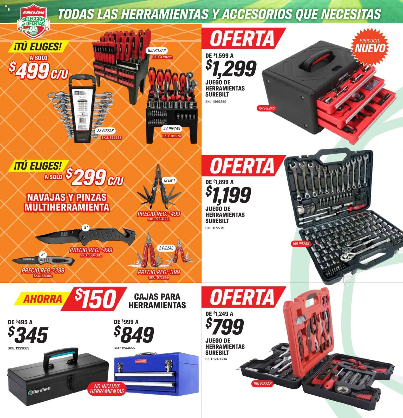Nuevas ofertas de AutoZone válidas en toda la República Mexicana desde el 15.05.2026. ¡Encuentra las mejores ofertas en AutoZone catálogo! | Página: 6 | Productos: Juego