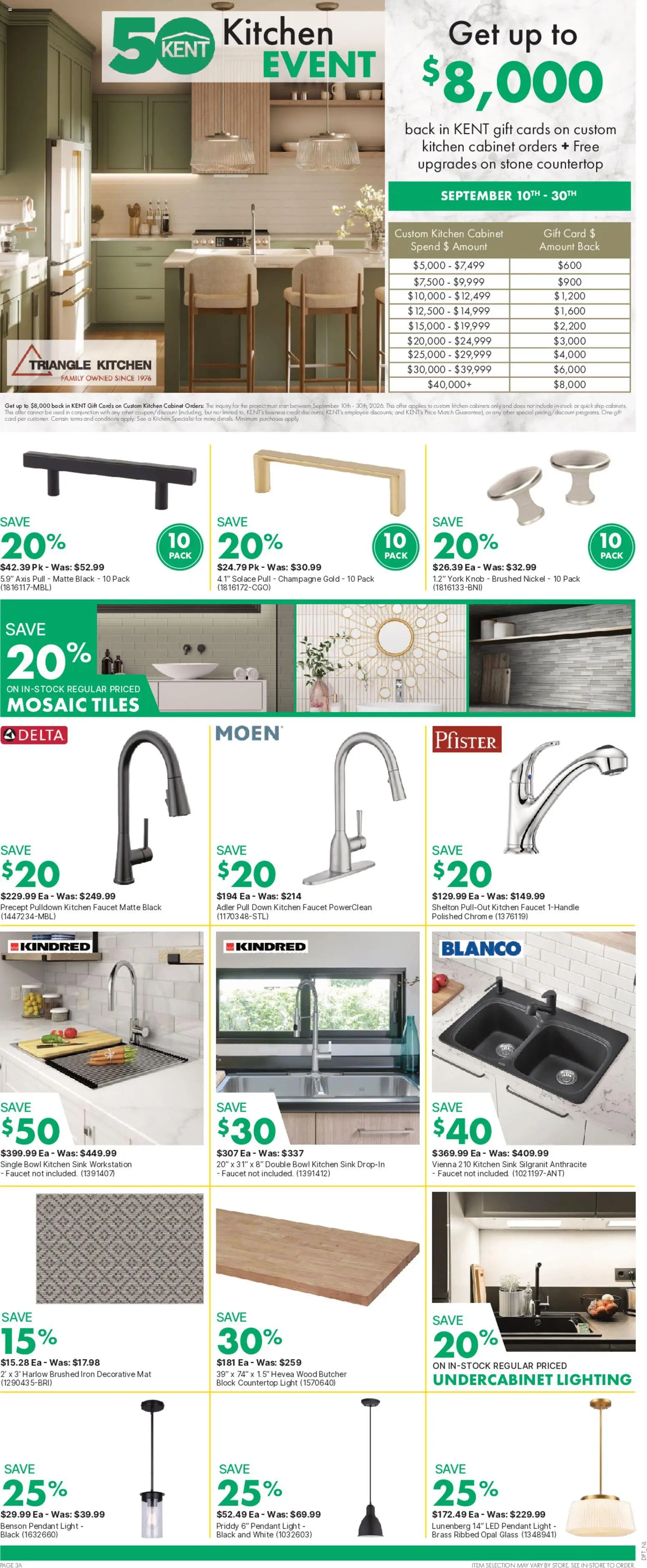 Kent flyer valid from Sep 10, 2026 | Page: 7 | Products: Champagne, Iron, Cabinet, Tiles