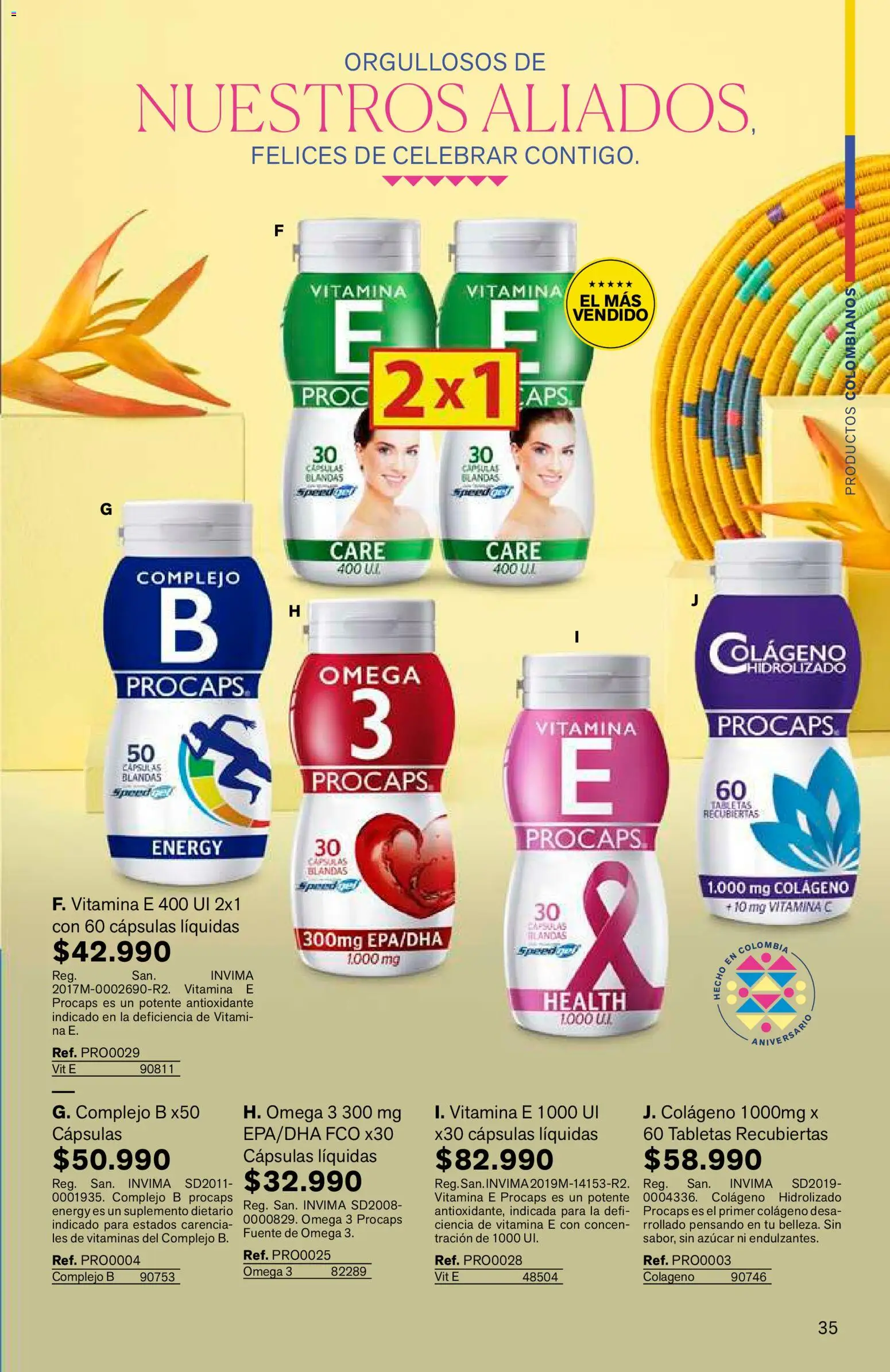 Leonisa revista - valida desde el 25/06/2026 | Página: 35 | Productos: Azucar, Suplemento dietario, Vitaminas