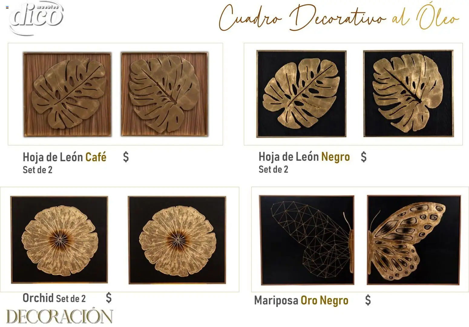 Nuevas ofertas de Muebles Dico válidas en toda la República Mexicana desde el 09/12/2025. ¡Encuentra las mejores ofertas en Muebles Dico catálogo Decoración! | Página: 2 | Productos: Cuadro, Café, Decoración