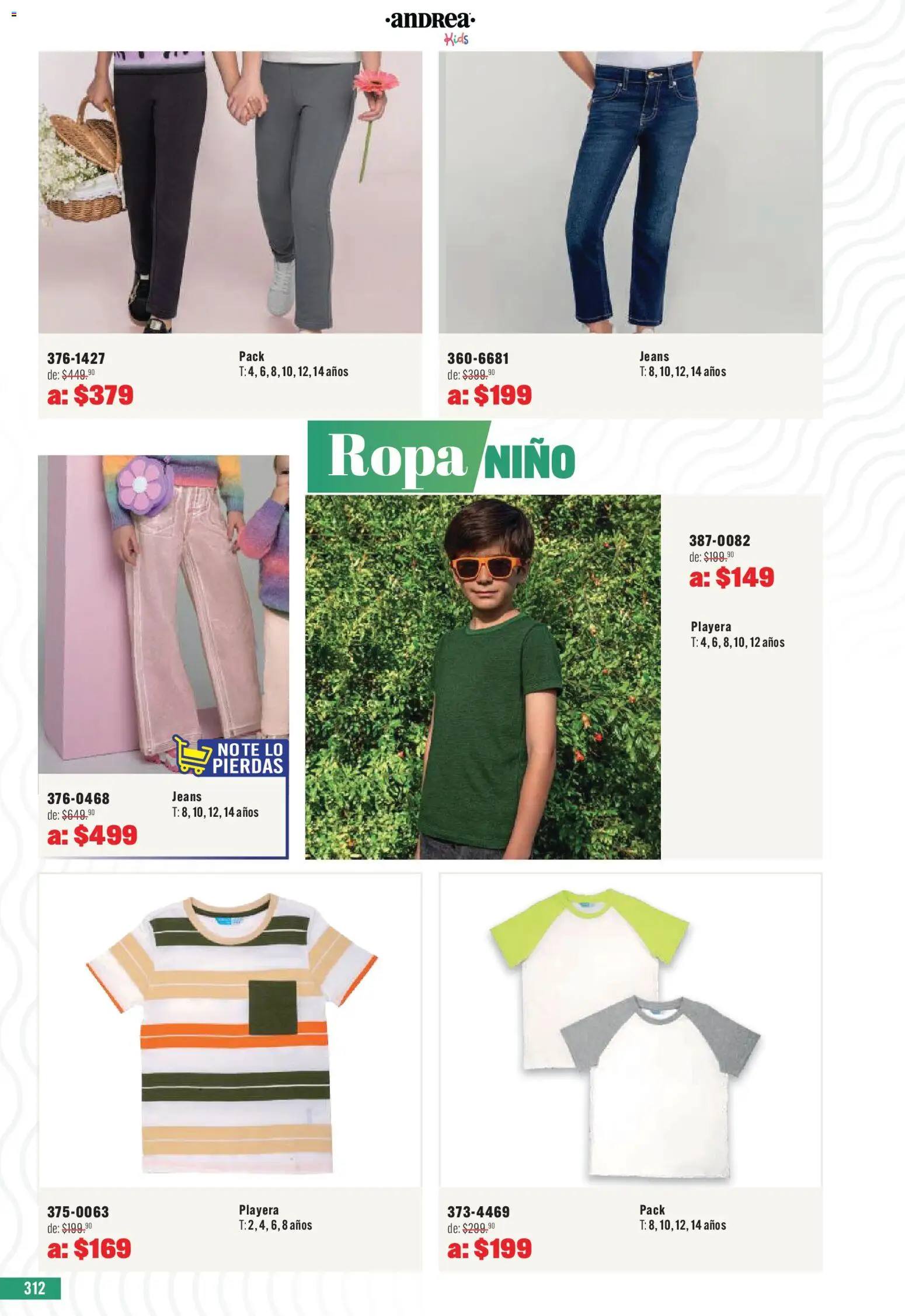 Nuevas ofertas de Andrea válidas en toda la República Mexicana desde el 03.05.2026. ¡Encuentra las mejores ofertas en Andrea catálogo Outlet! | Página: 312 | Productos: Ropa, Playera