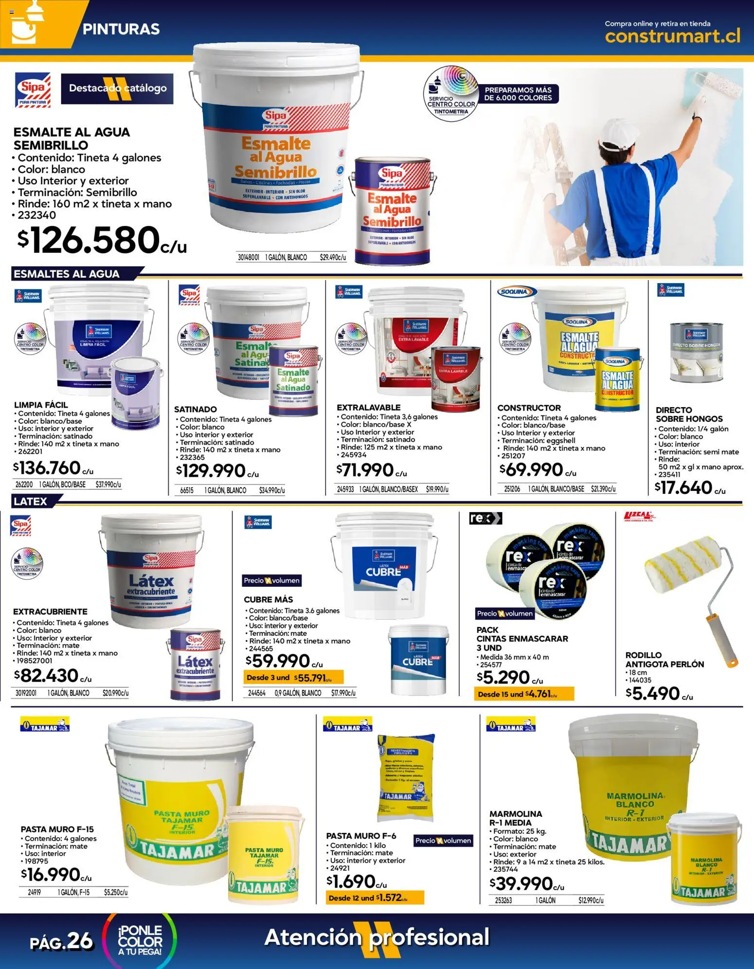 Construmart Ofertas │ válido desde el 31.07.2026 | Página: 24 | Productos: Agua, Hongos, Cinta, Rodillo