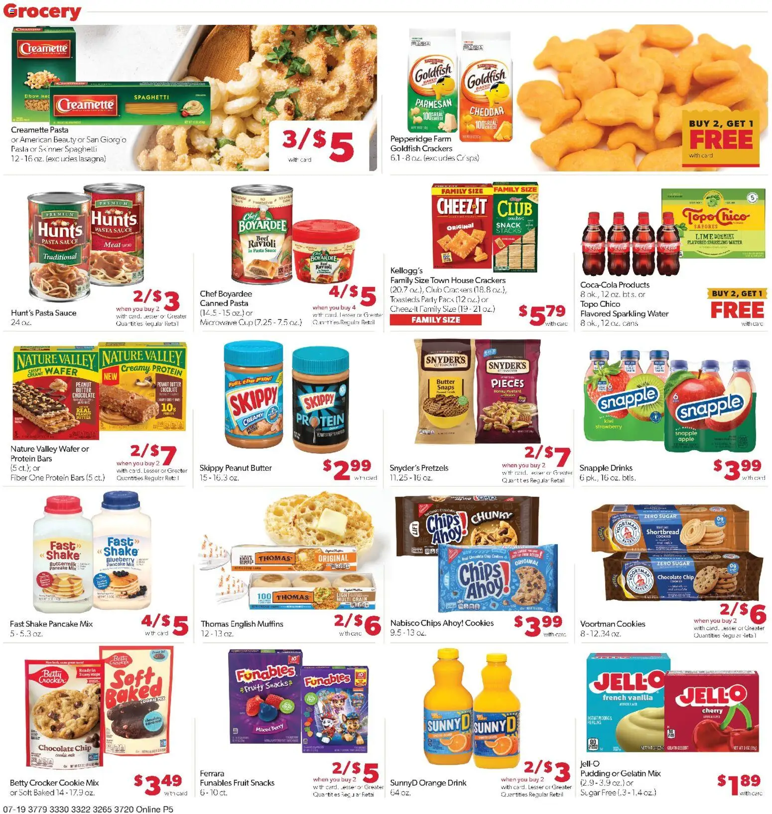Family Fare Weekly Ad - MN - valid from 07/19/2026 | Page: 10 | Products: Pasta, Kiwi, Cookies, Lime