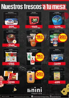 Vista previa NINI Mayorista ofertas válido desde el 11.05.2026 | Página: 39 | Productos: Mesa, Bidón, Queso crema, Pan