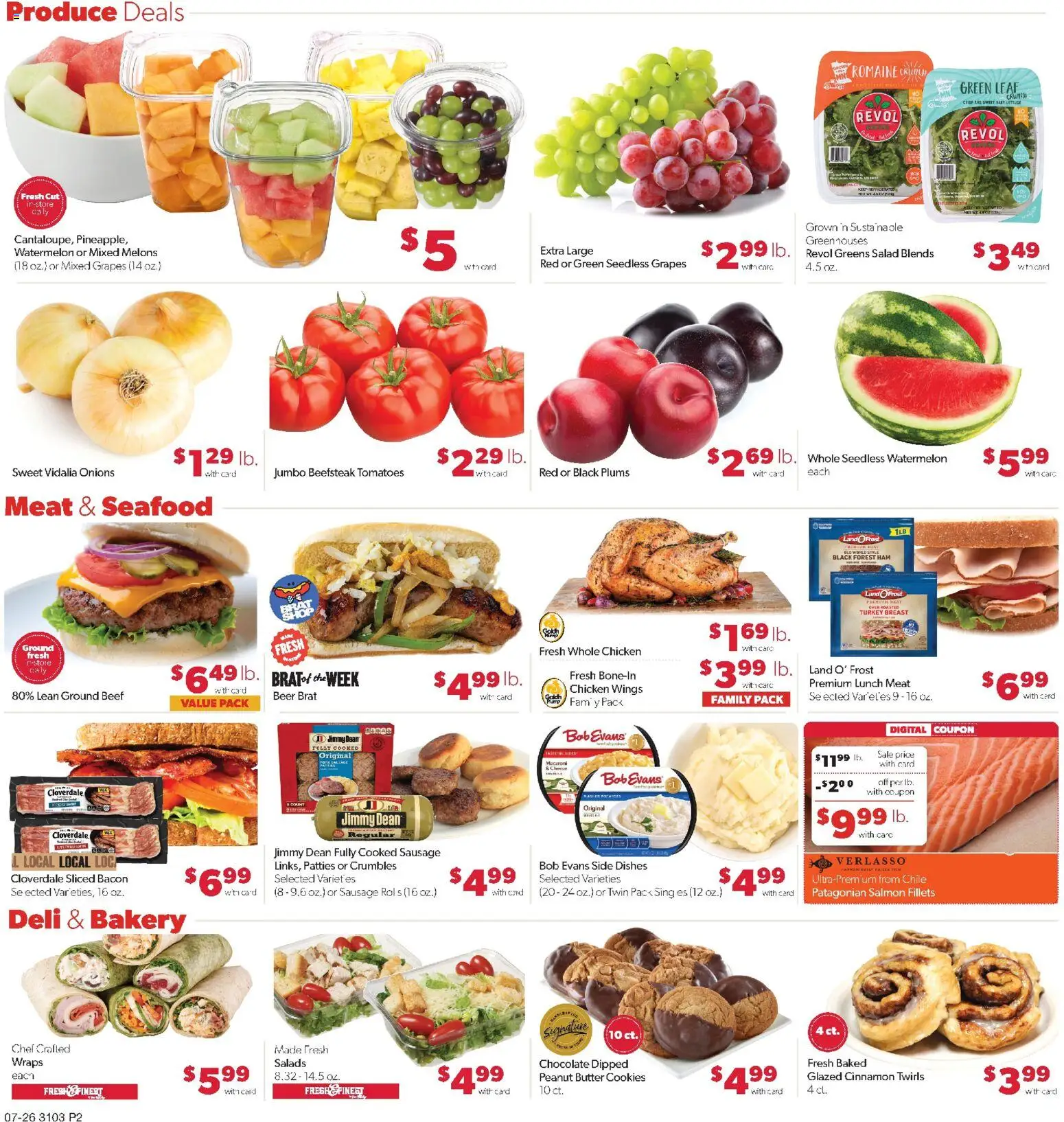 Family Fare Weekly Ad - ND - valid from 07/26/2026 | Page: 2 | Products: Ham, Salad, Seafood, Sausage