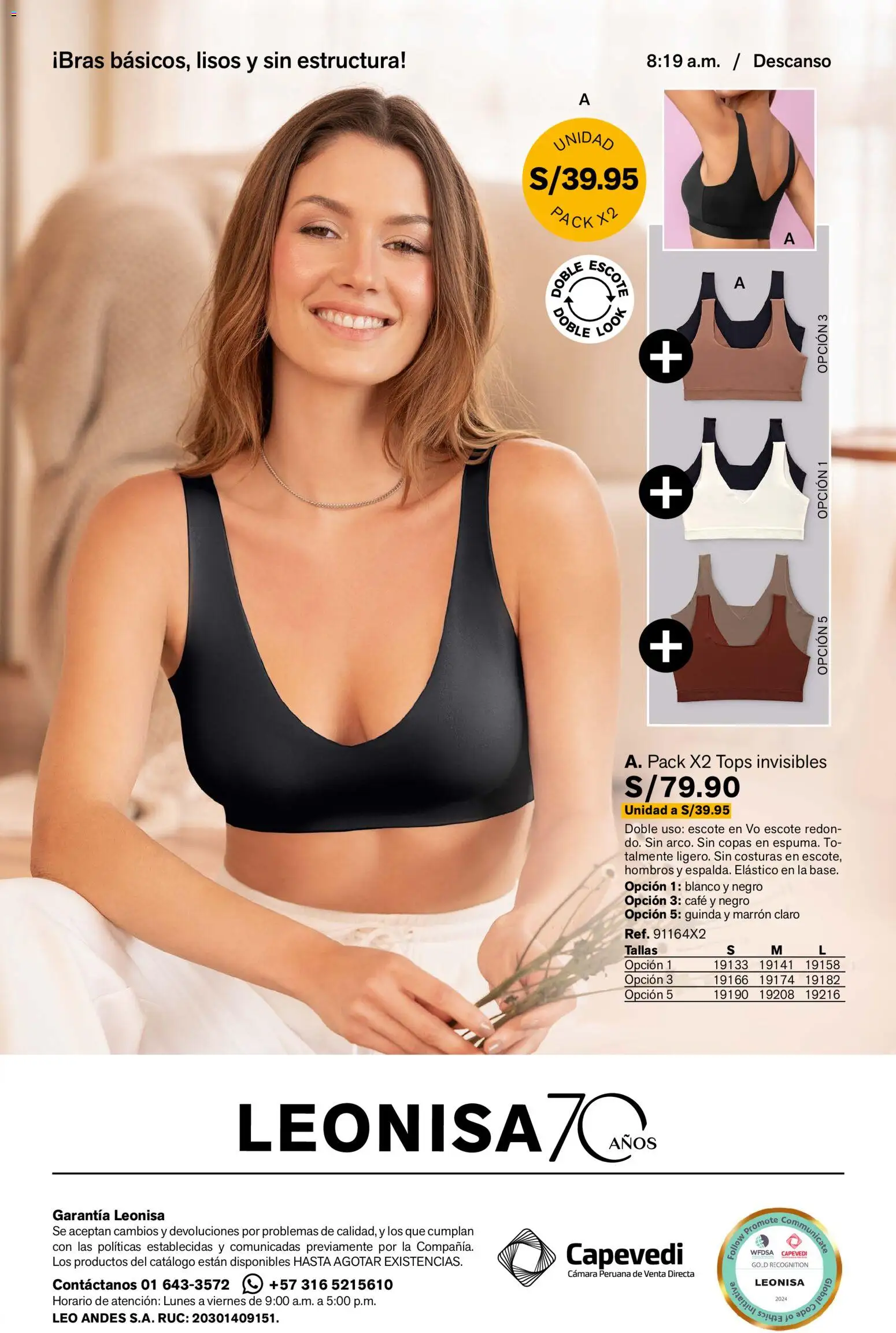Catálogo Leonisa válido desde 04.06.2026 | Página: 20 | Productos: Café, Cámara