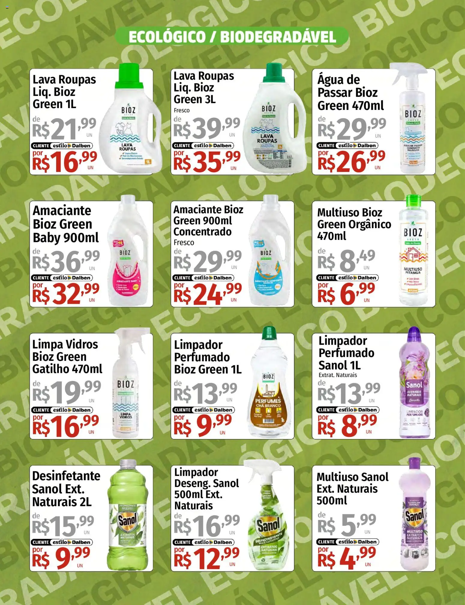 Supermercado Dalben Folheto - válido de 07/09/2026 | Página: 4 | Produtos: Desengordurante, Água, Chá branco, Amaciante