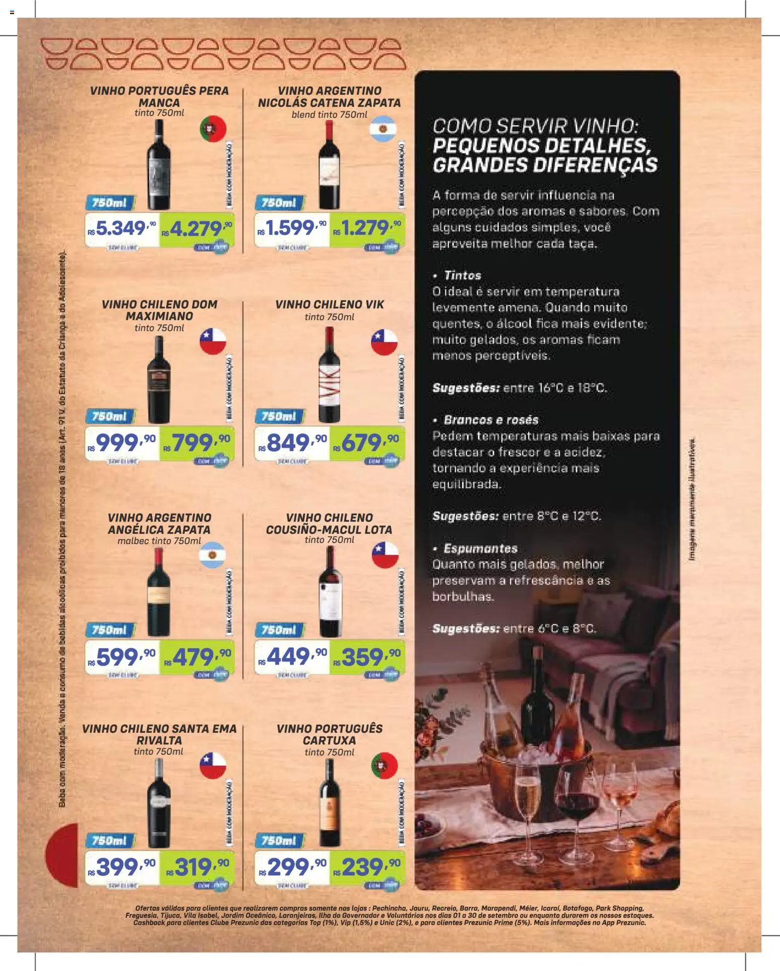 Prezunic Folheto - válido de 01/09/2026 | Página: 2 | Produtos: Pera, Álcool, Bebidas, Vinho