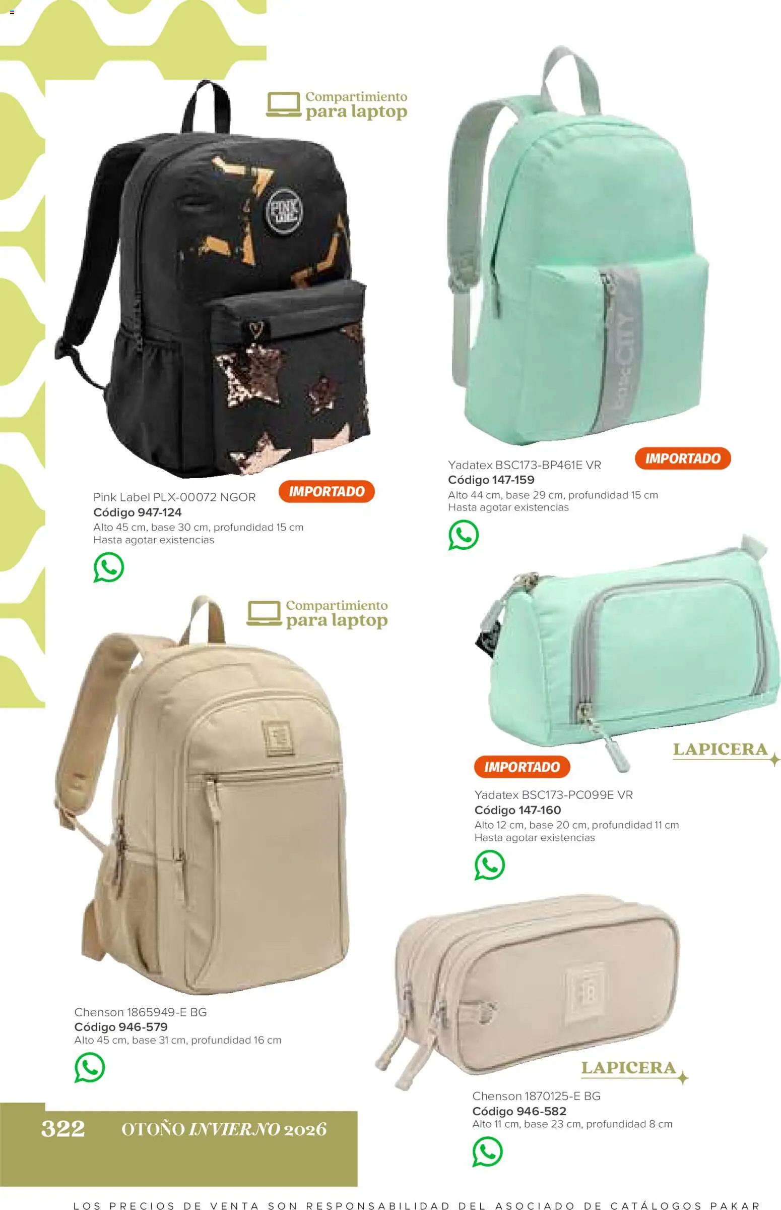 Nuevas ofertas de SC Pakar válidas en toda la República Mexicana desde el 31/07/2026. ¡Encuentra las mejores ofertas en SC Pakar catálogo Casual! | Página: 322