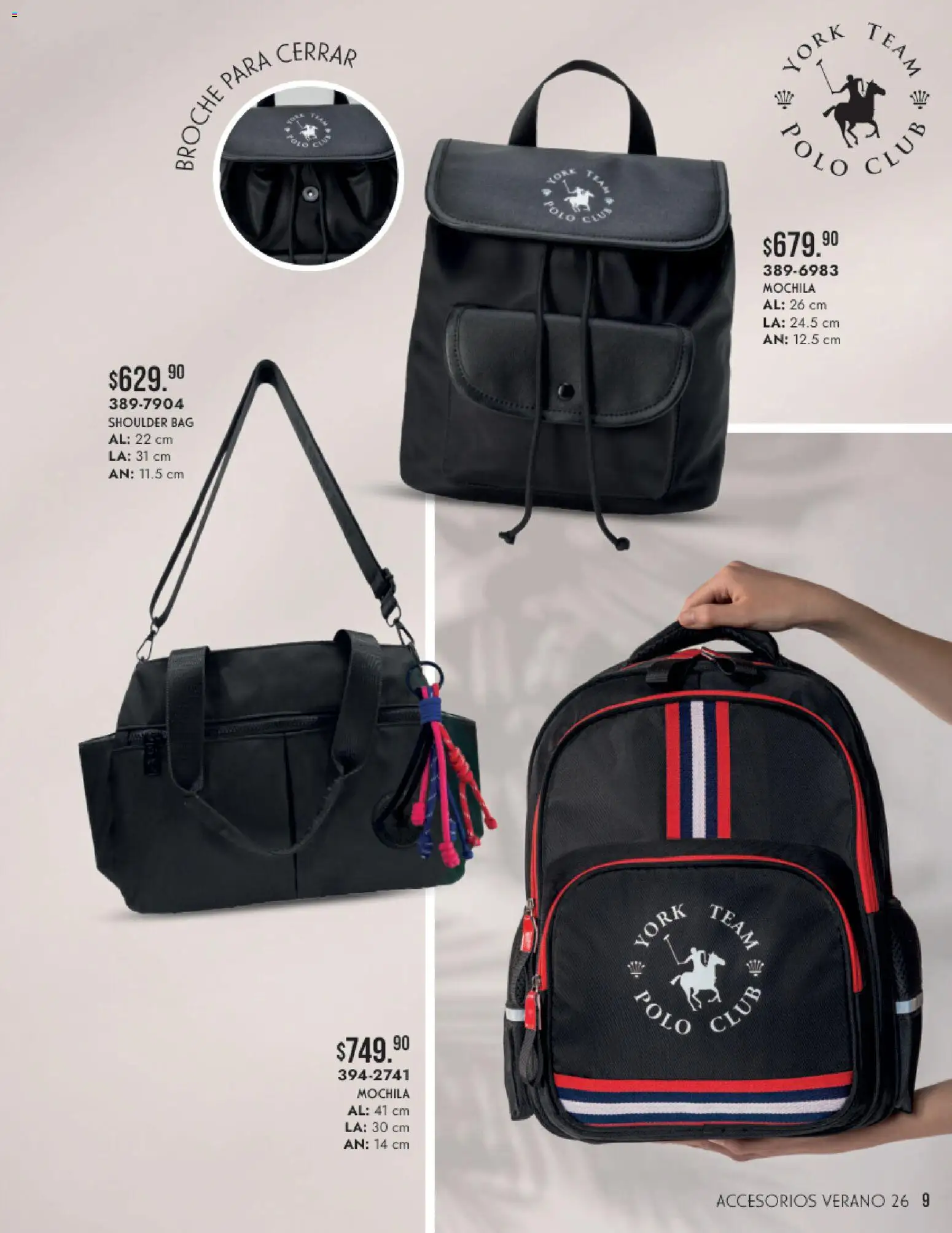 Nuevas ofertas de Andrea válidas en toda la República Mexicana desde el 24/05/2026. ¡Encuentra las mejores ofertas en Andrea catálogo Accesorios para todos! | Página: 9 | Productos: Mochila