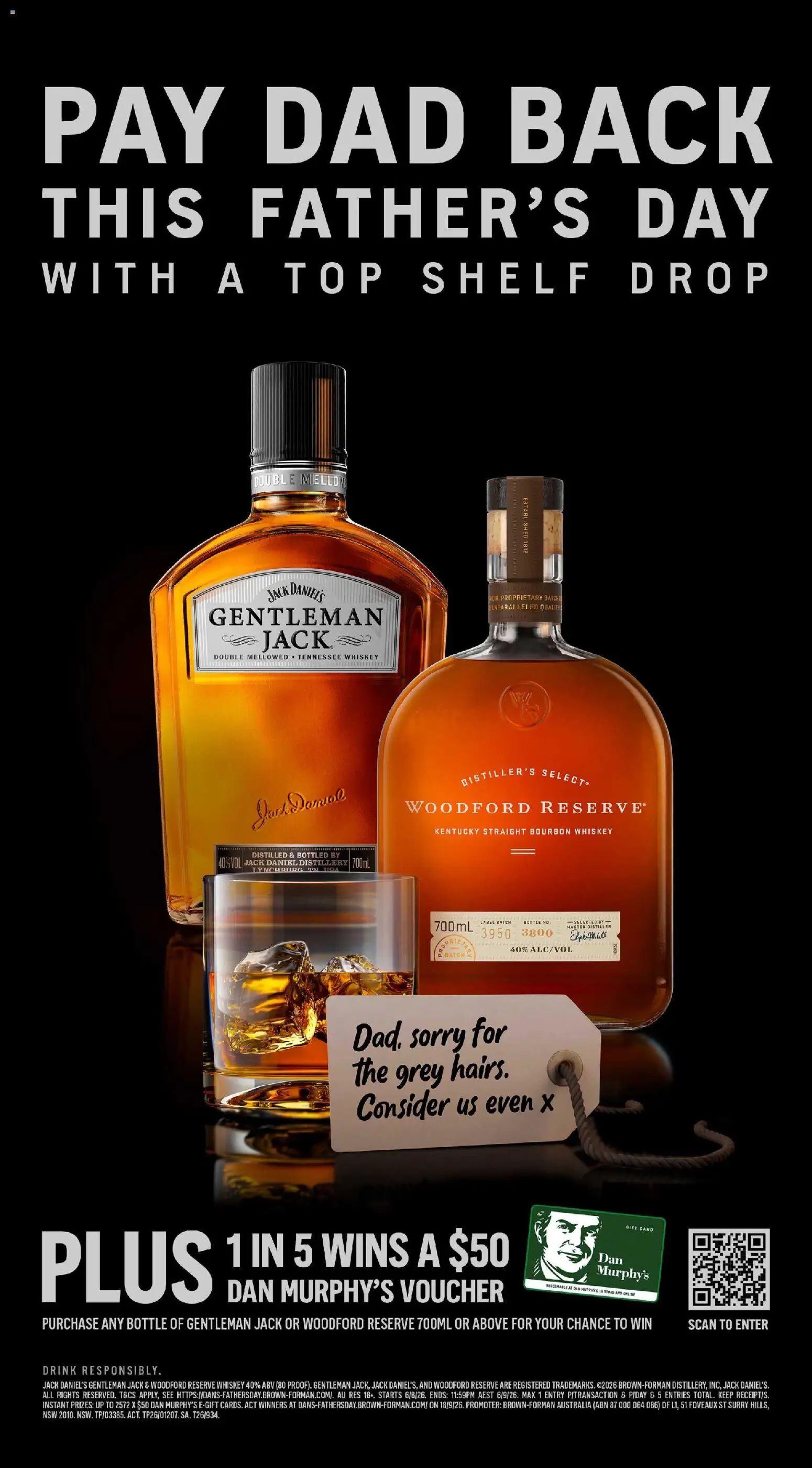 Dan Murphy's catalogue - valid from 20/08/2026 | Page: 25 | Products: Shelf, Bourbon, Whiskey, Jack Daniel’s