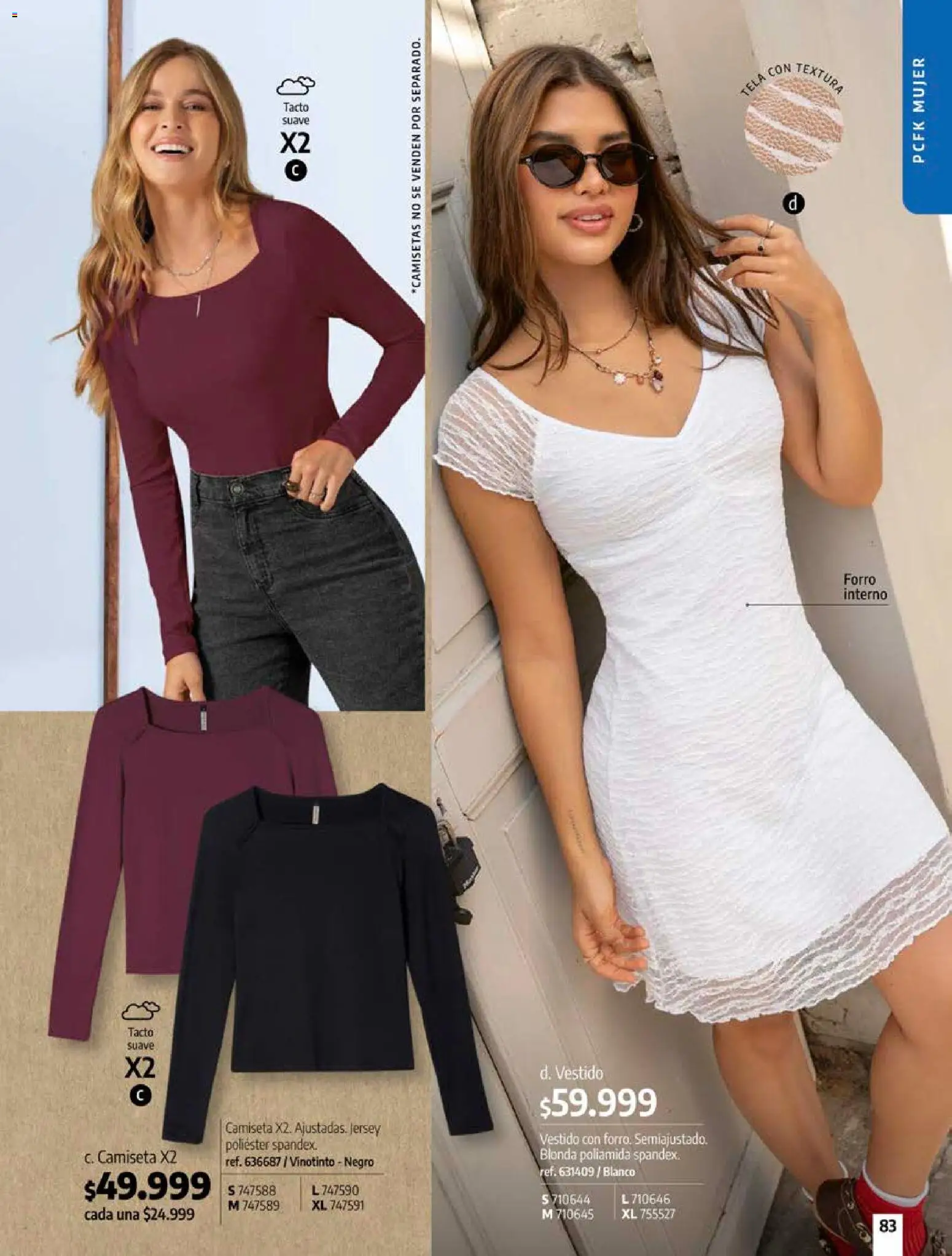 Pacifika revista - valida desde el 18/09/2026 | Página: 83 | Productos: Camiseta, Vestido