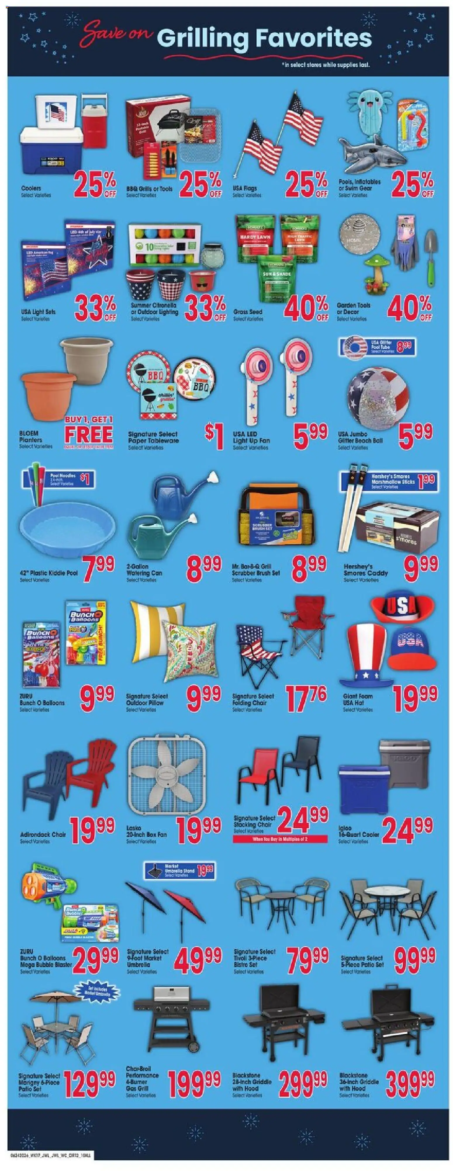 Jewel Osco Weekly Ad - valid from 06/24/2026 | Page: 12 | Products: Pillow, Chair, Box, Fan